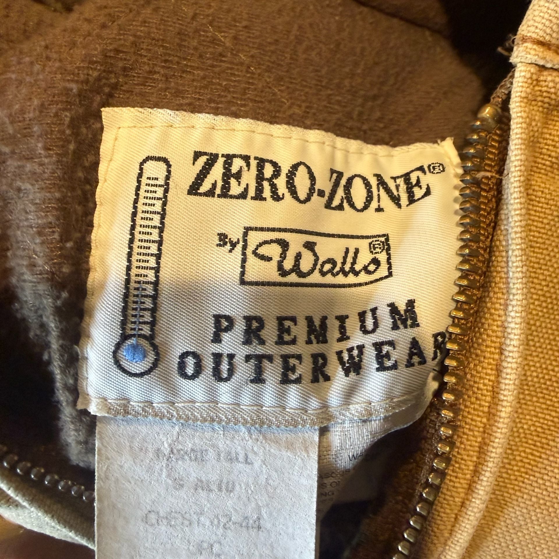 Walls Zero-Zone Canvas Hooded Work Jacket Tan Size Large Tall 4
