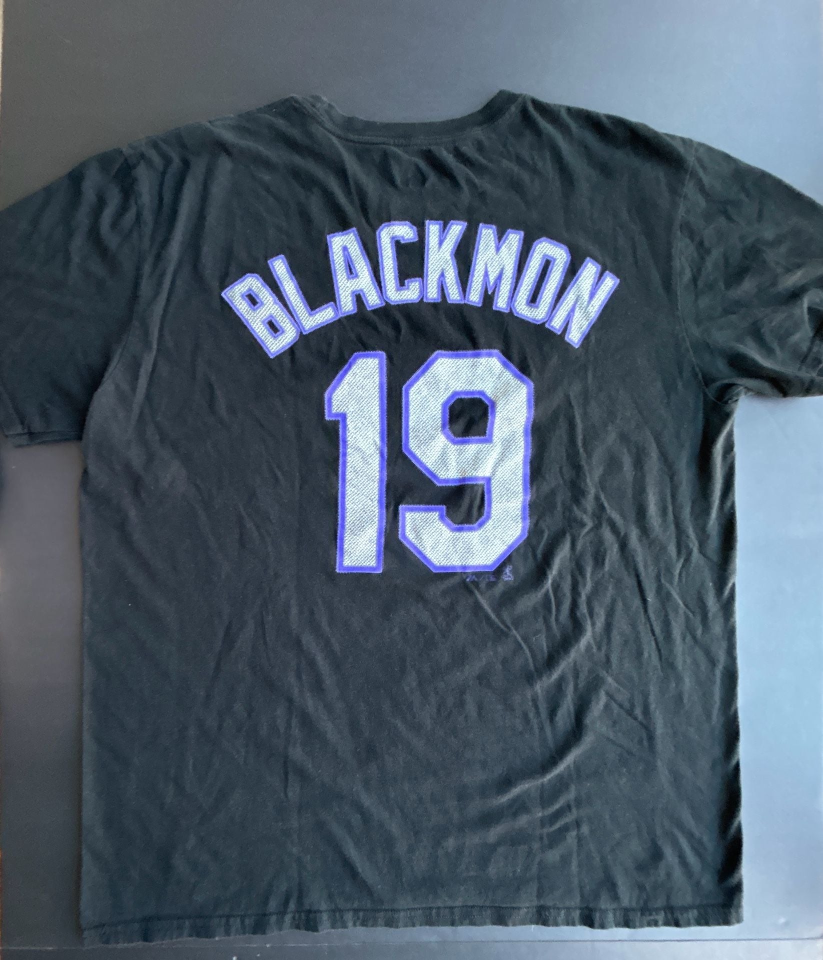 Majestic Colorado Rockies Blackmon 19 T-Shirt XL Black 2