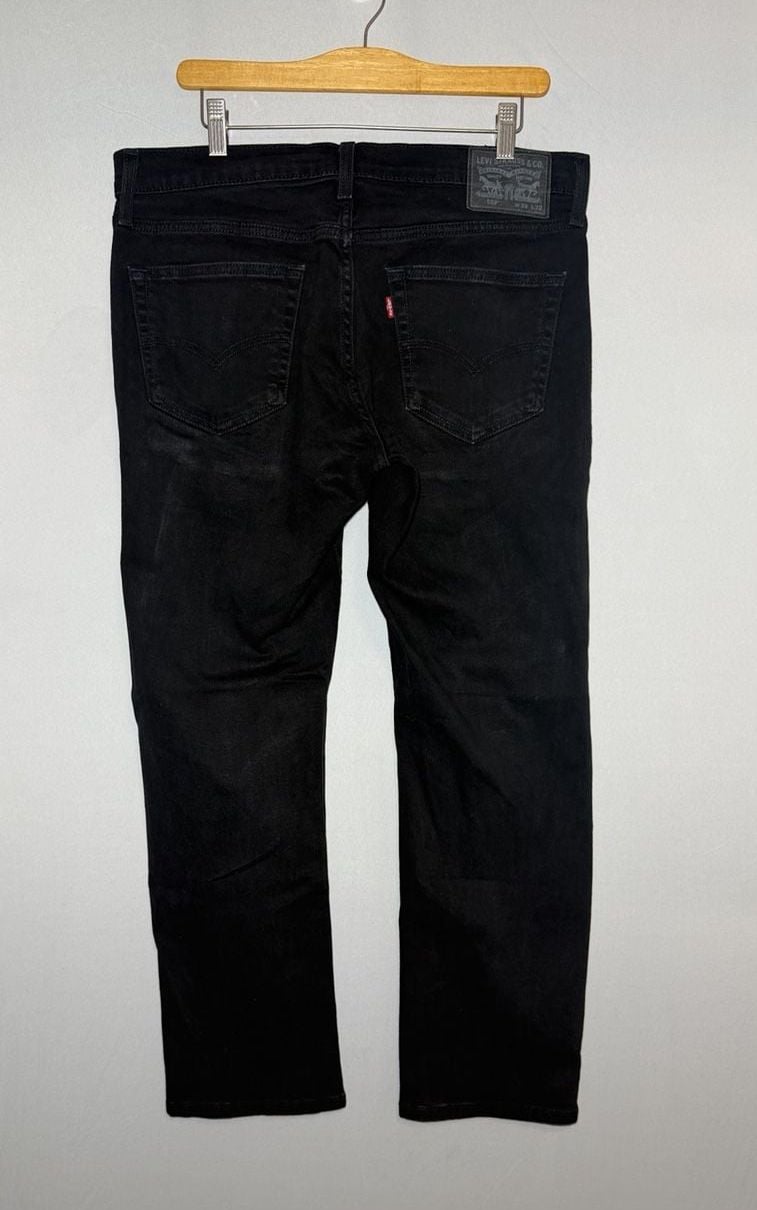 Levi's 559 Relaxed Straight Jeans 33x32 Black Denim 4