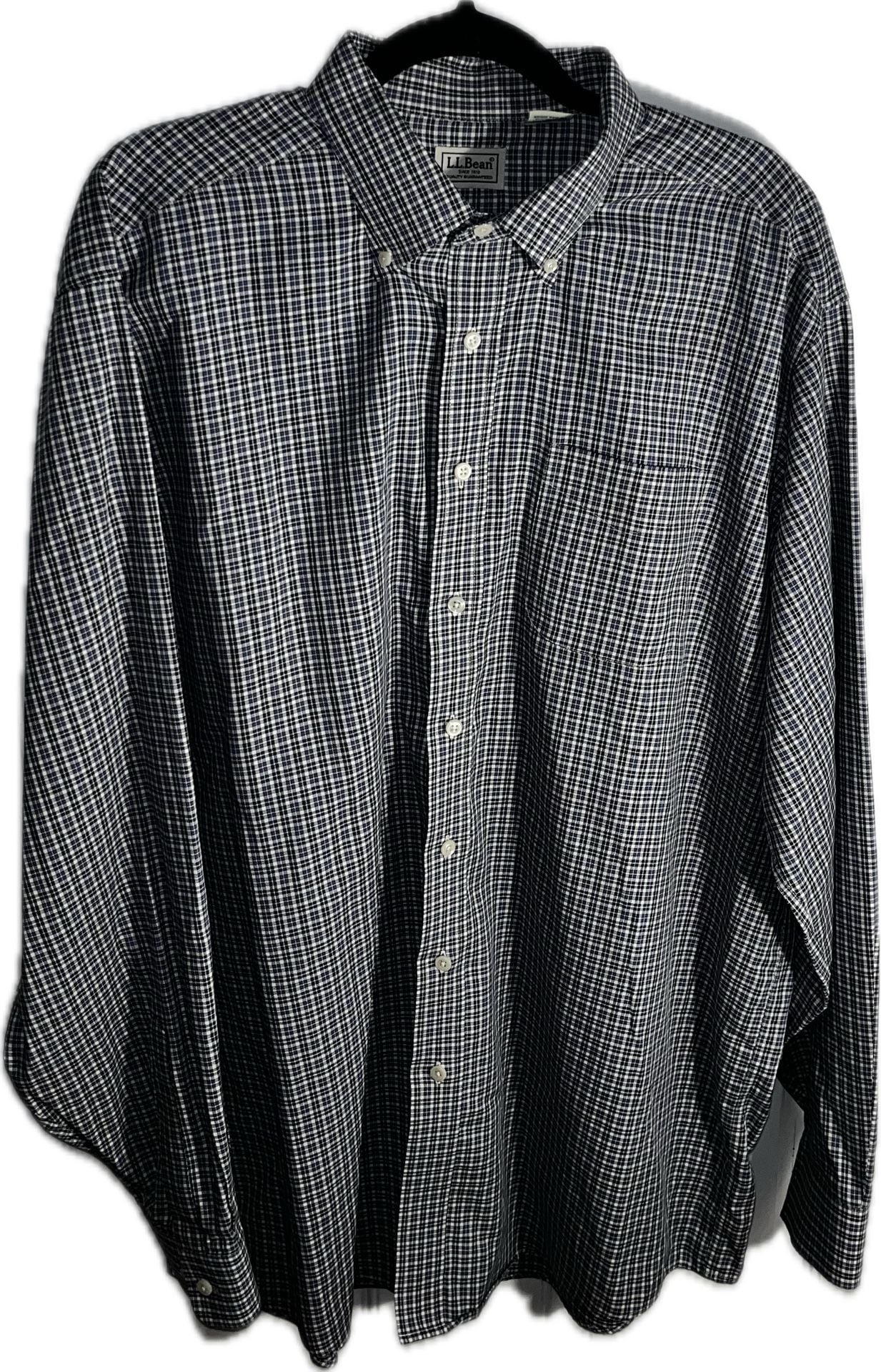 L.L. Bean Plaid Long Sleeve Button Down Shirt 2
