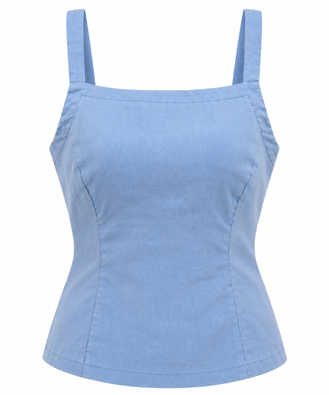 Maeve by Anthropologie Linen Cotton Blend Tank Top Sky Blue Lined NWT Medium 2