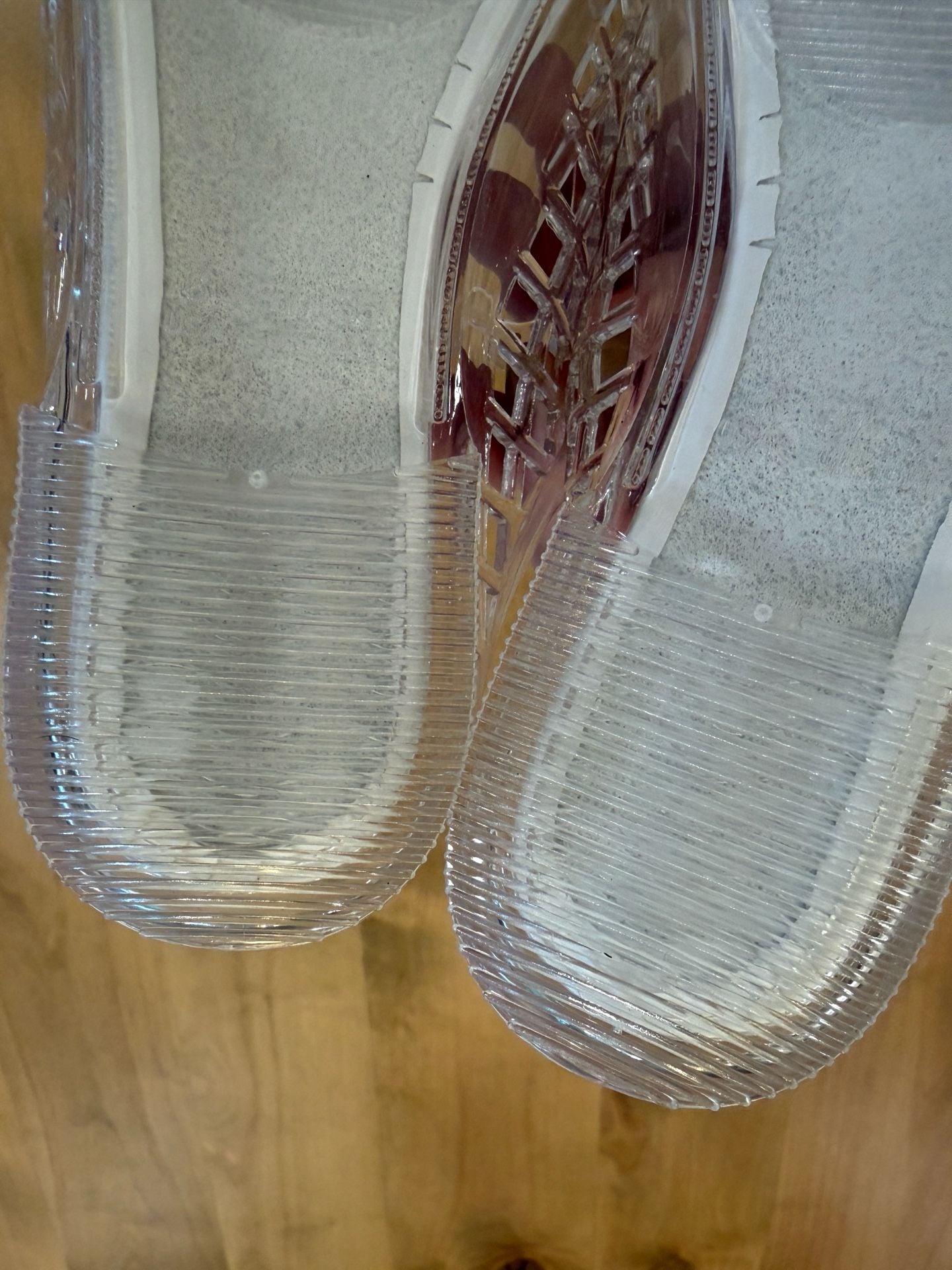 Top Moda Clear Jelly Flats Size 6 Cage Sandals 10