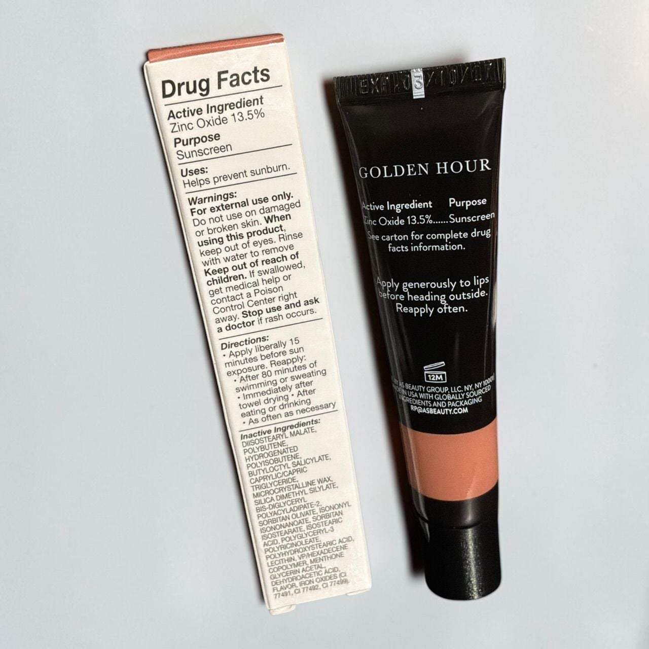 Laura Geller Shine-N-Shield Lip Balm SPF 15 Golden Hour 0.54 FL OZ New 4