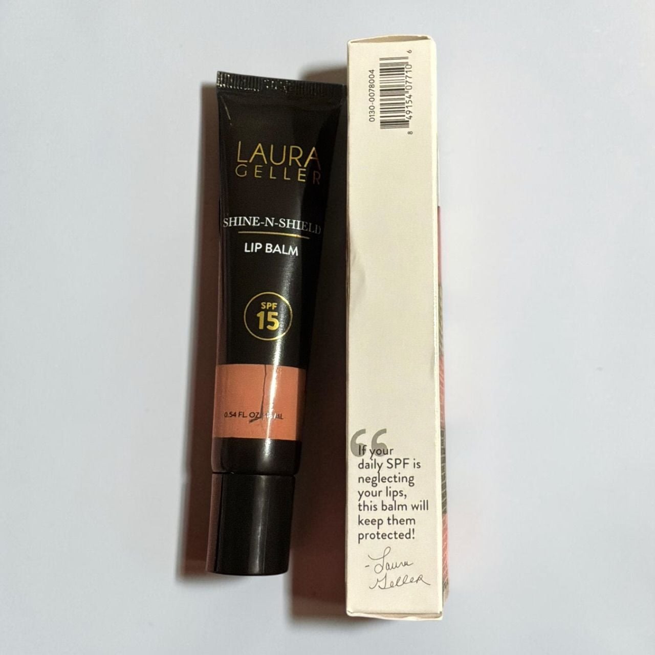 Laura Geller Shine-N-Shield Lip Balm SPF 15 Golden Hour 0.54 FL OZ New 5