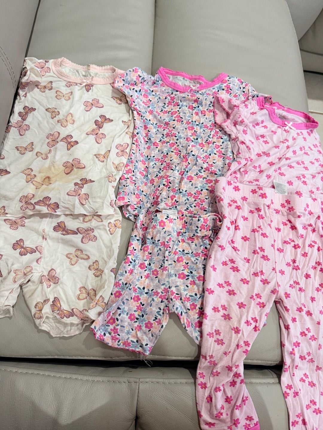 Milkberry bamboo pajama bundle play 18 months flower floral butterfly 1