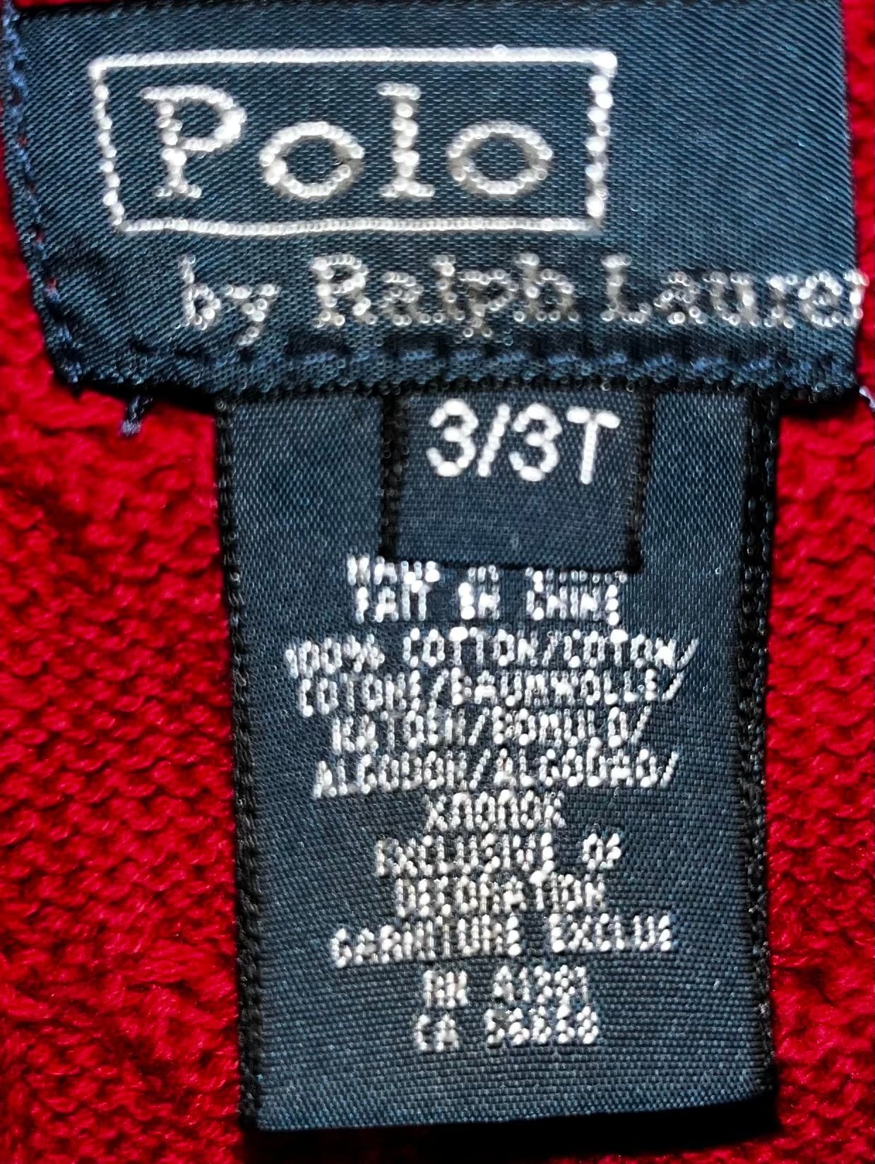Polo by Ralph Lauren Cable Knit Sweater Vest Size 3/3T Red Cotton 4