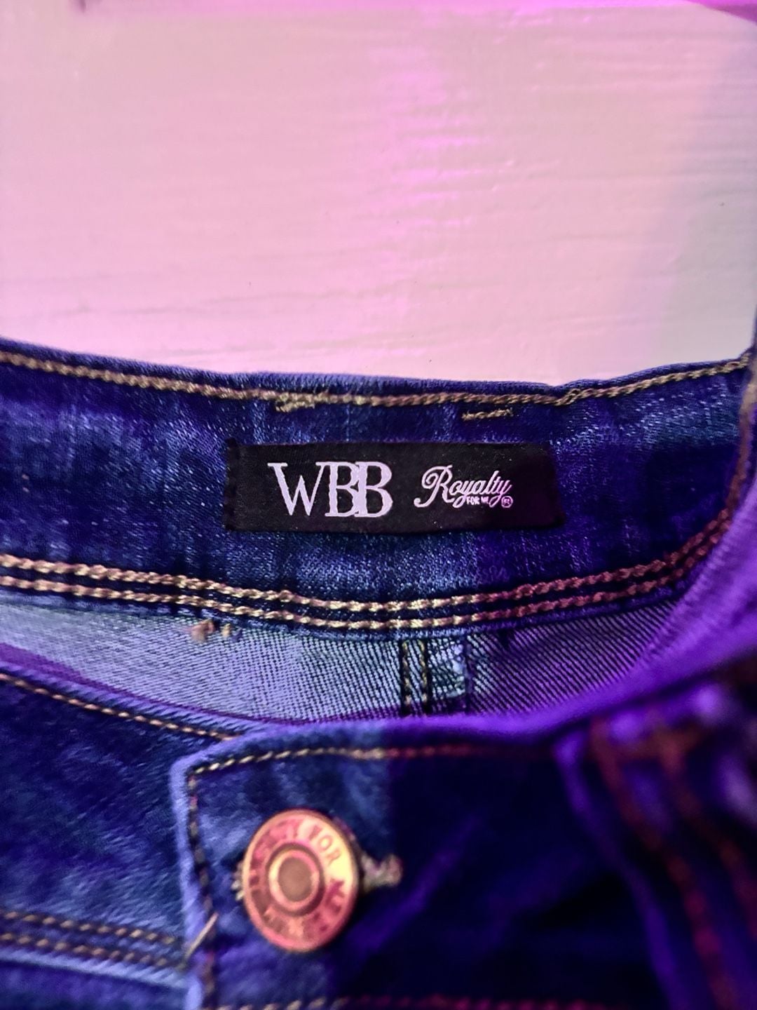 WBB Royalty Distressed Skinny Jeans Dark Wash 16 3