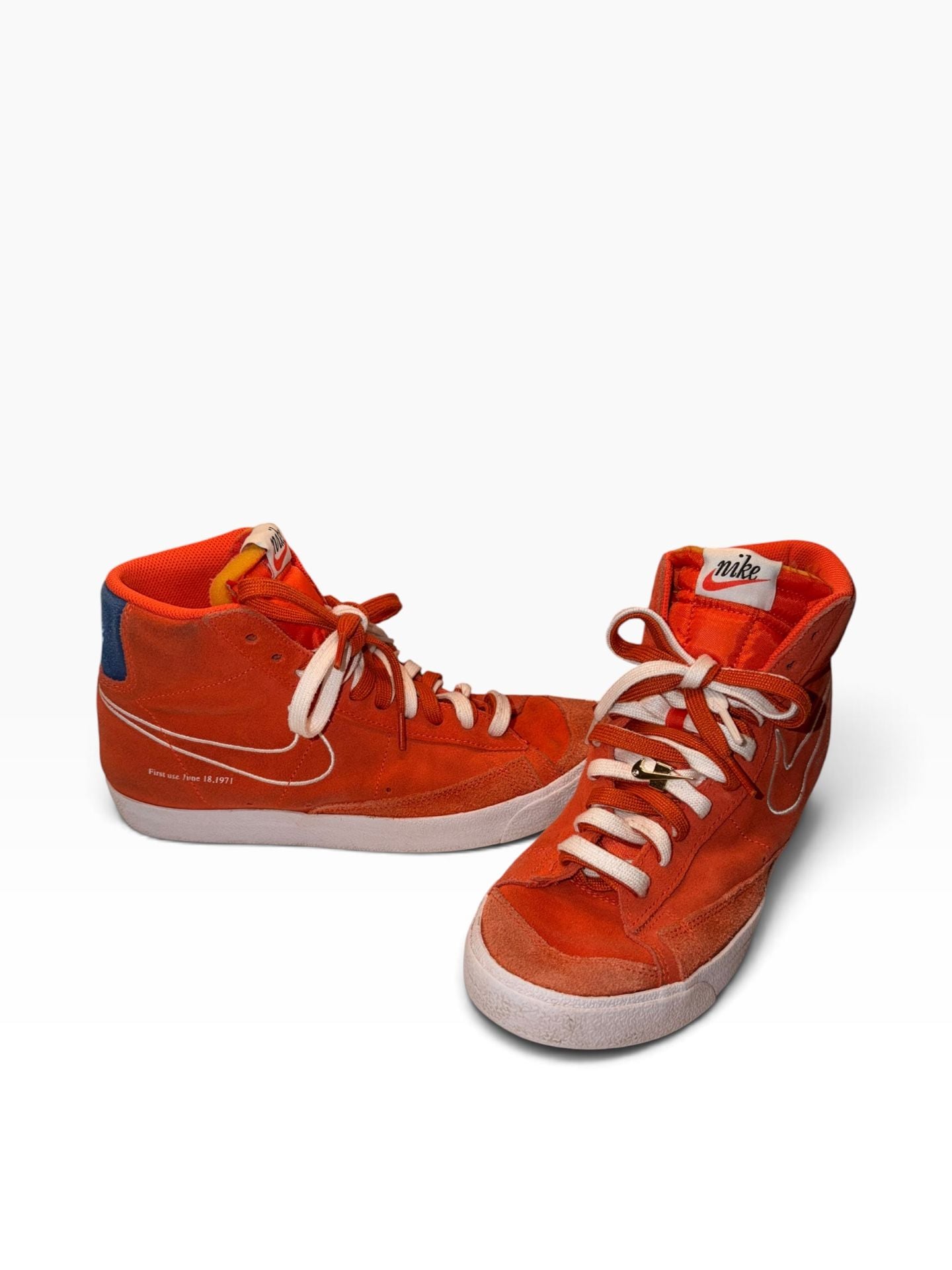 Nike Blazer Mid '77 First Use Orange Suede Sneakers 2
