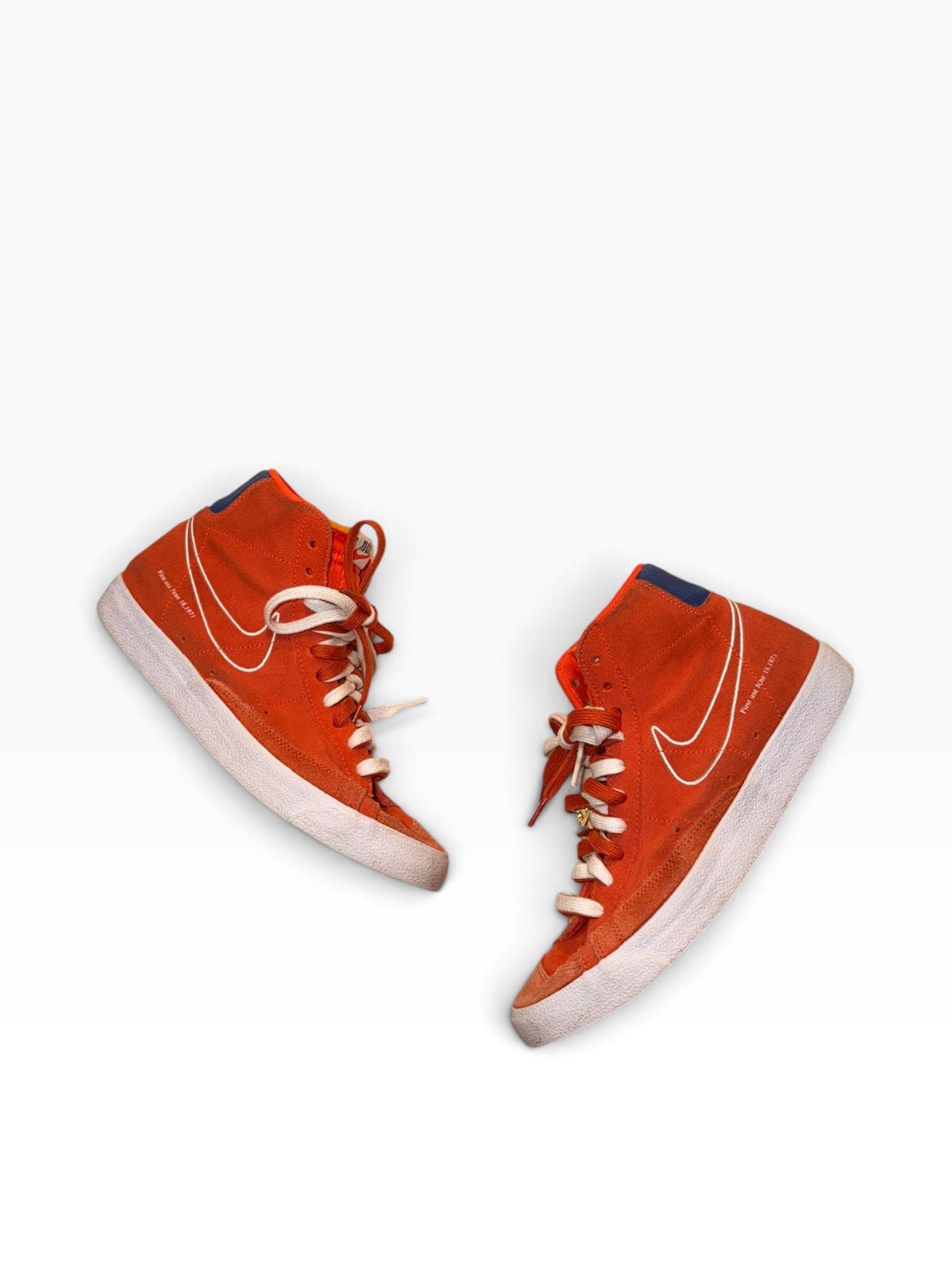 Nike Blazer Mid '77 First Use Orange Suede Sneakers 6