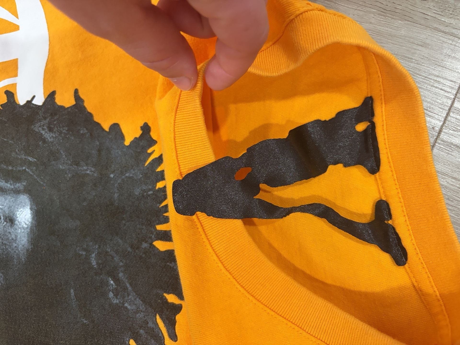 Vlone YoungBoy NBA T-Shirt Orange Graphic Rap Tee 3