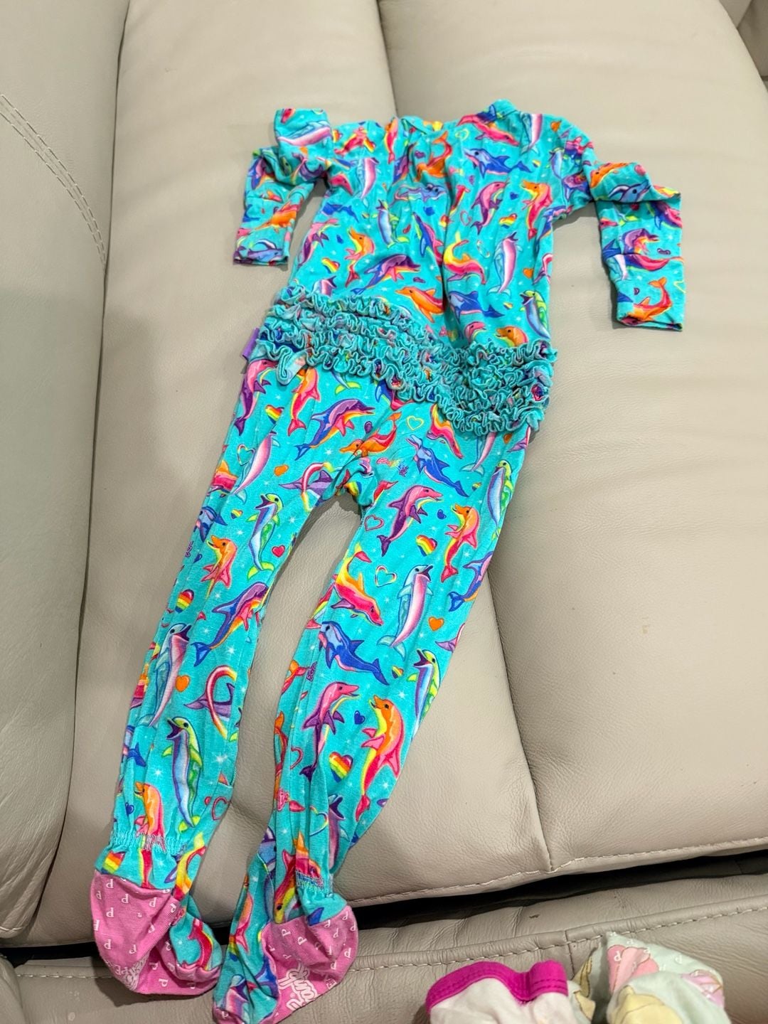 Posh Peanut Lisa Frank Dancing Dolphins Shelly Kyte Seashell 12/18m 3