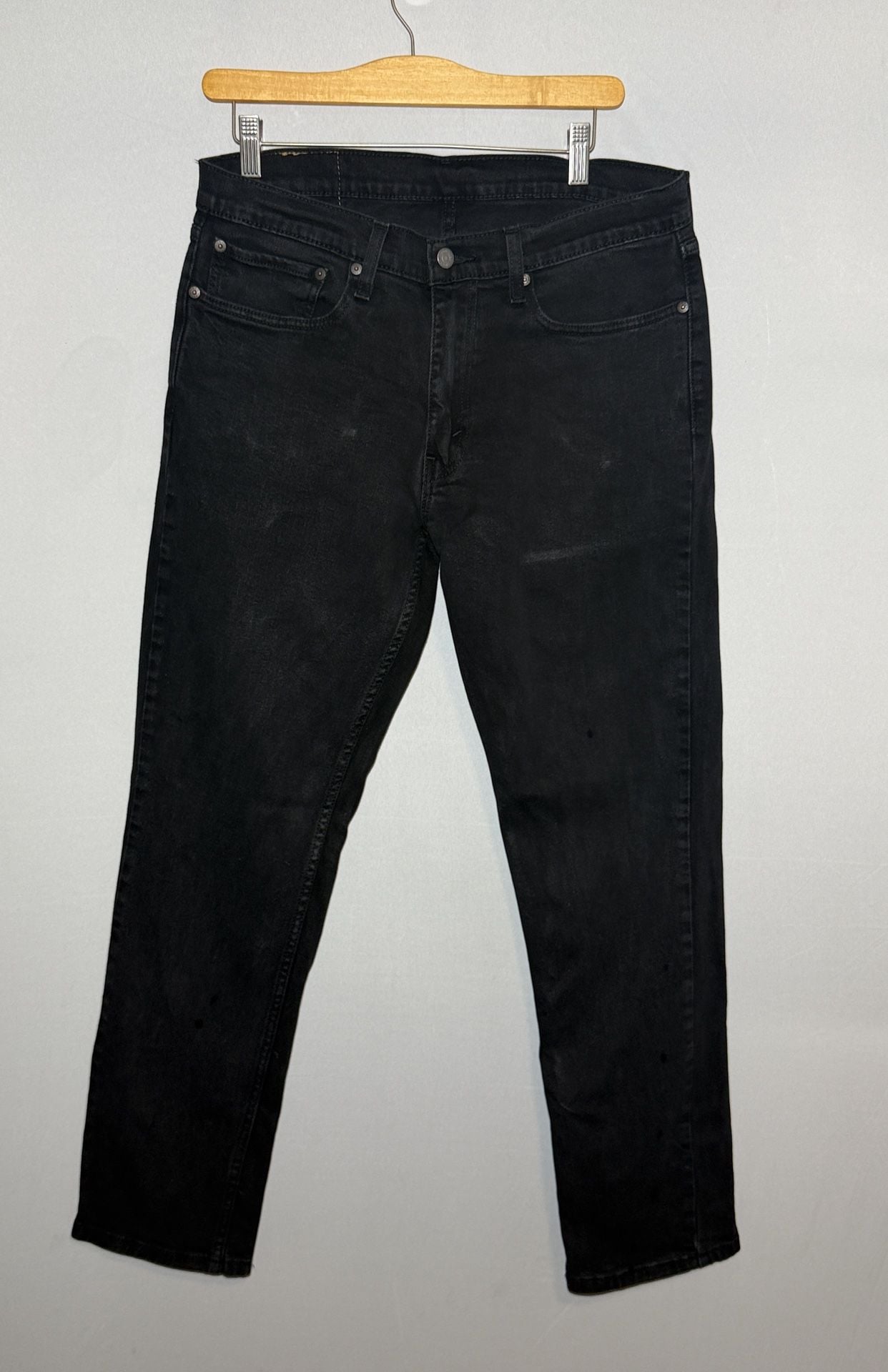 Levi's 511 Slim Jeans 34x32 Black Denim 2