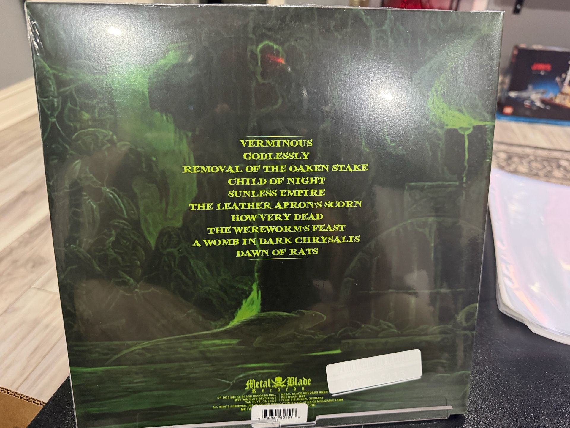 The Black Dahlia Murder Verminous Vinyl LP Green W/ Black Smoke 2