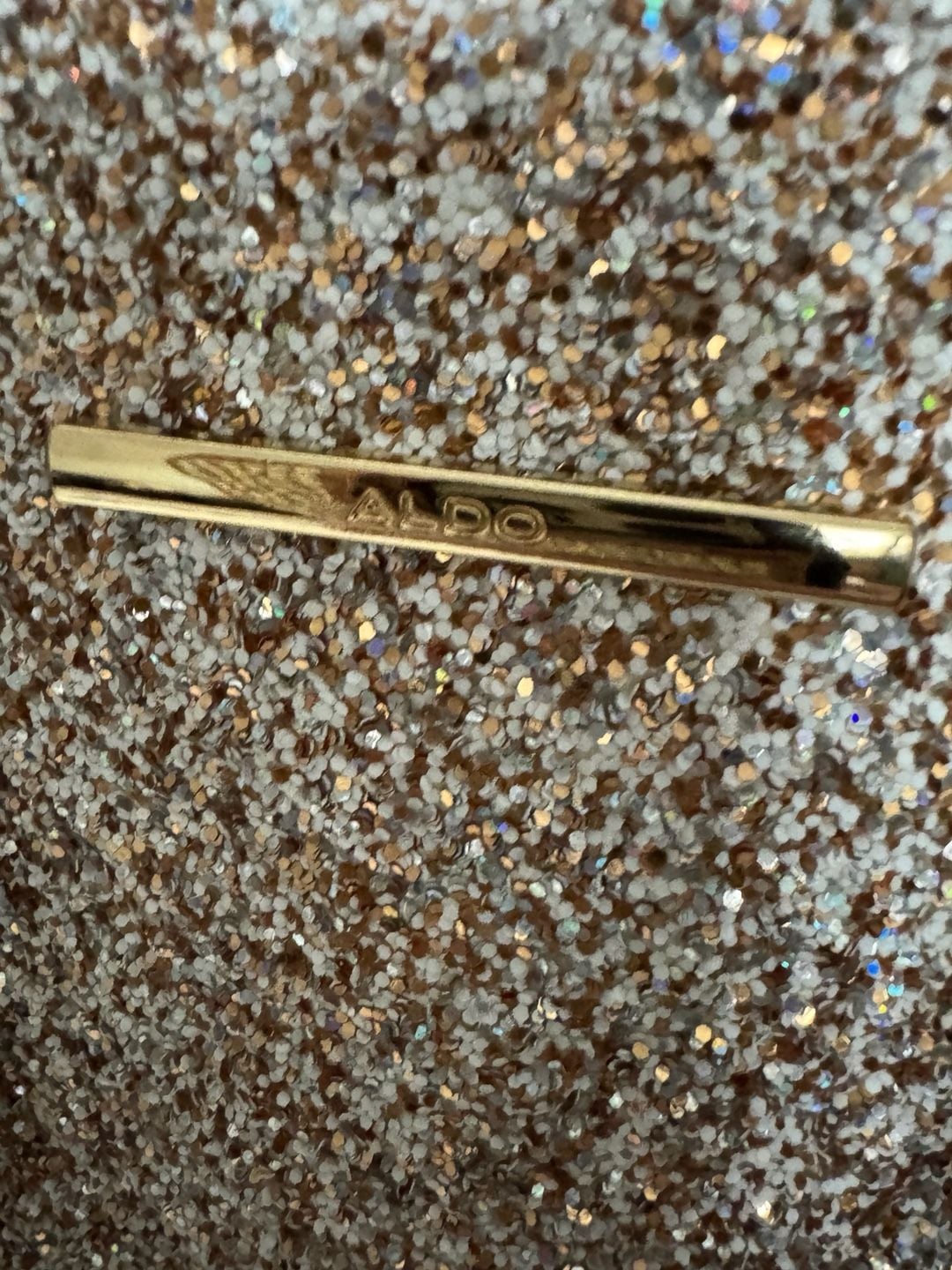 ALDO Glitter Bag Gold 3