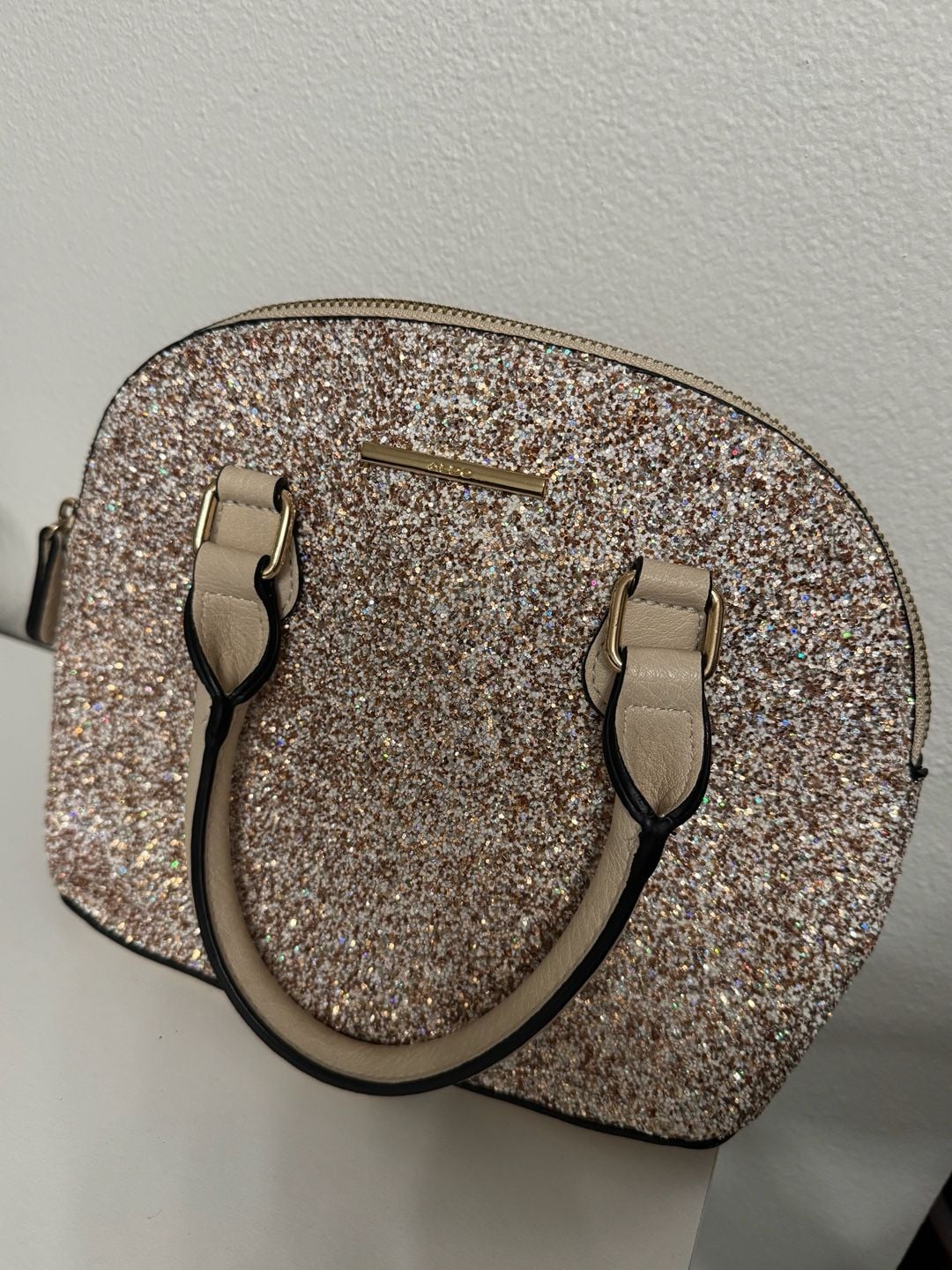 ALDO Glitter Bag Gold 6