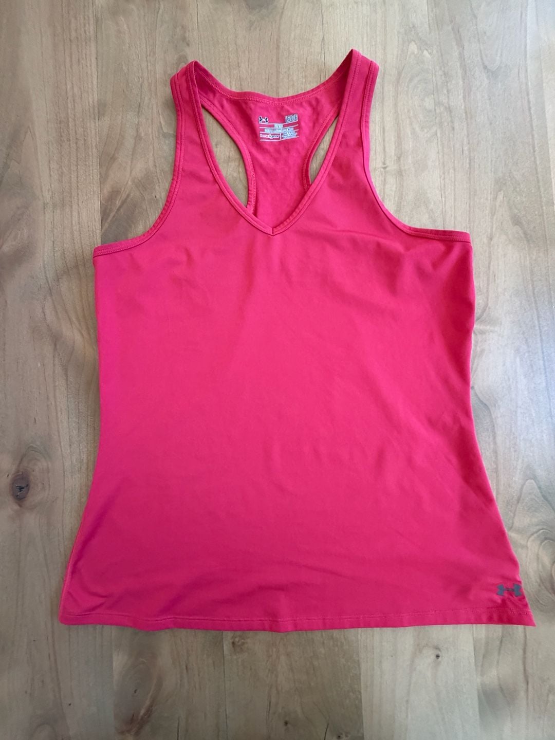 Under Armour HeatGear Tank Top Size LG Red Racerback 2