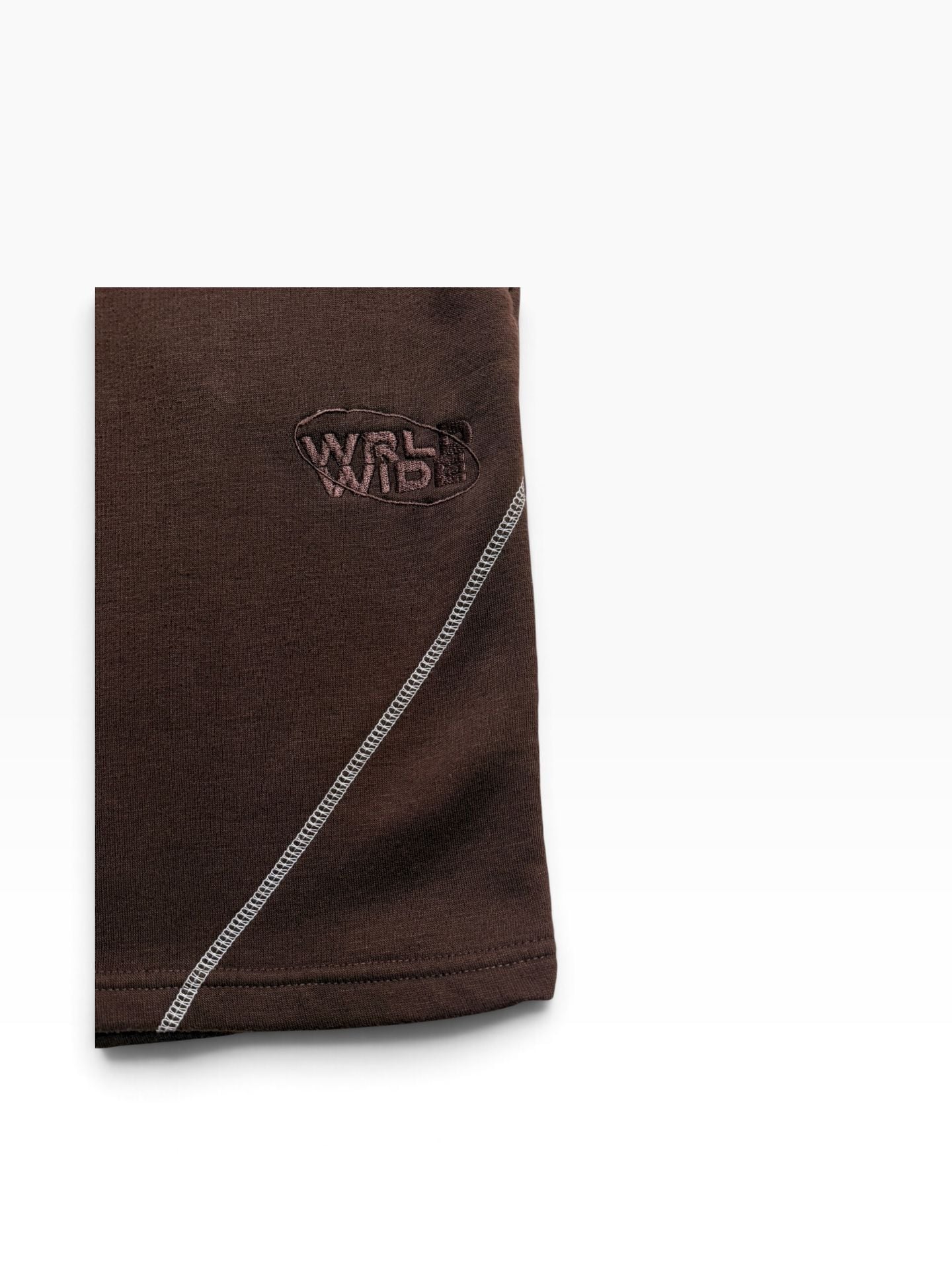 WRLD WIDE Sweatshorts Brown 4