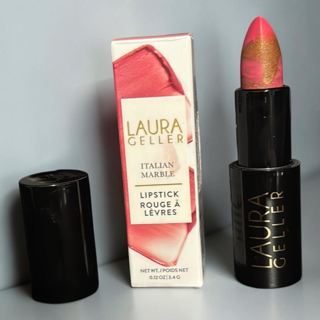 Laura Geller Italian Marble Lipstick Strawberry Toffee New In Box 2
