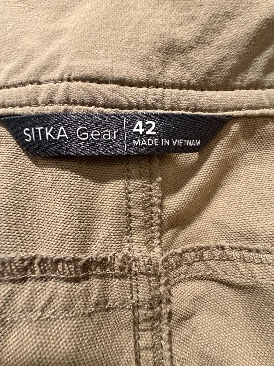 Sitka Gear Territory Pant Size 42 Khaki Hunting Hiking Pants 3