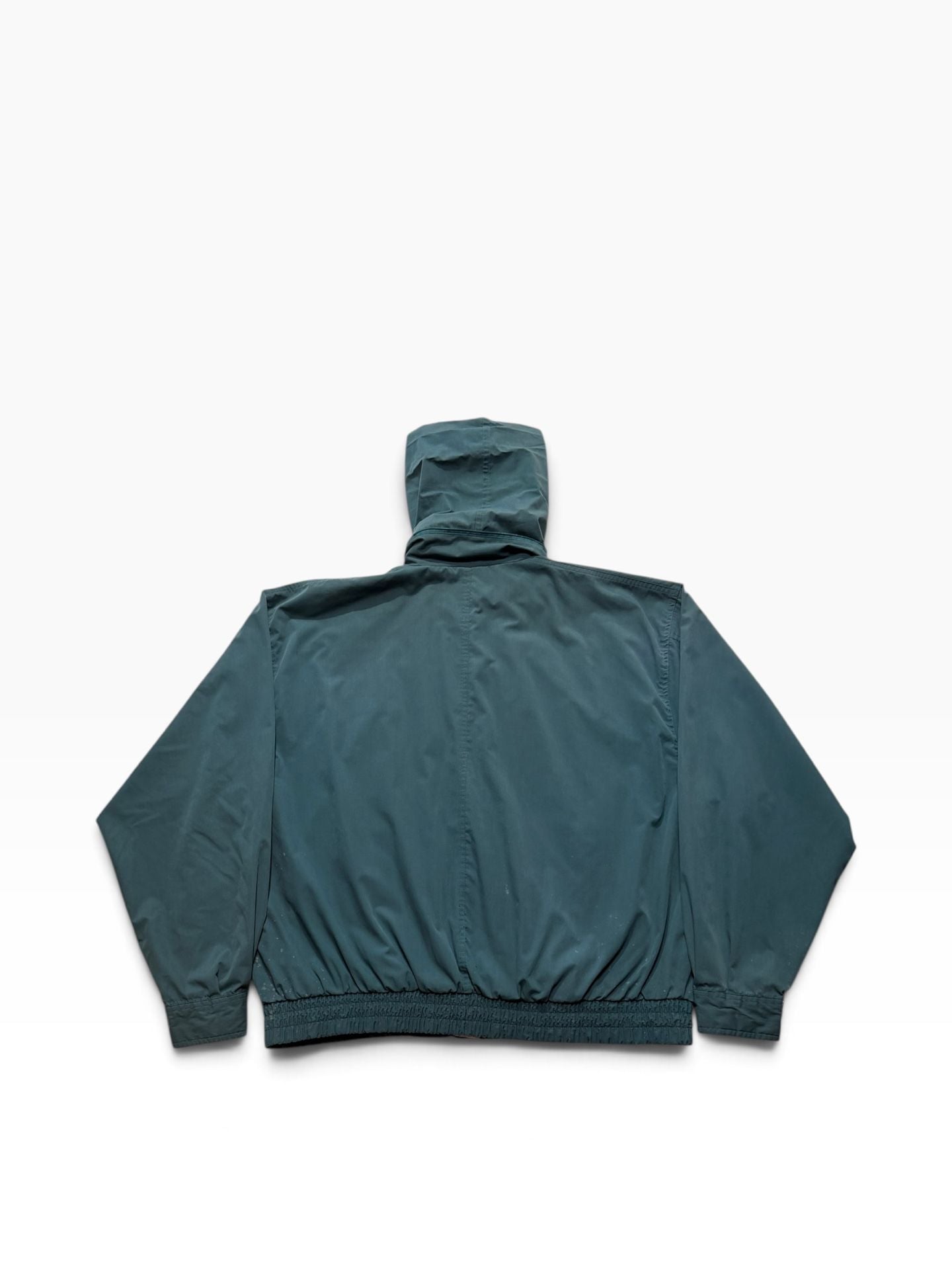 G2000 Vintage Hooded Jacket Size XL Dark Teal Cotton Blend 7