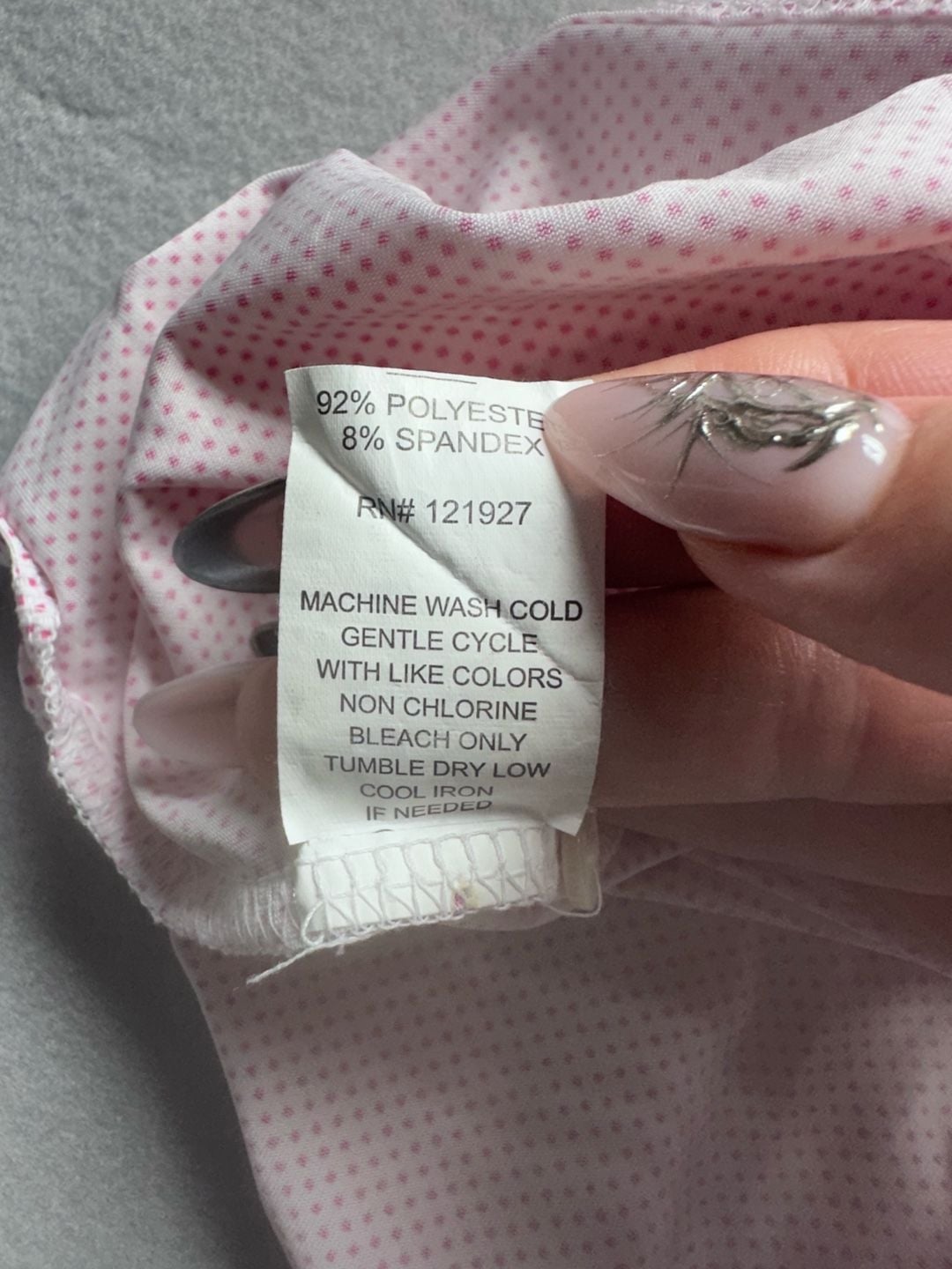 Johnnie Oh Golf Polo Shirt Pink Micro Dot Athletic Top 5