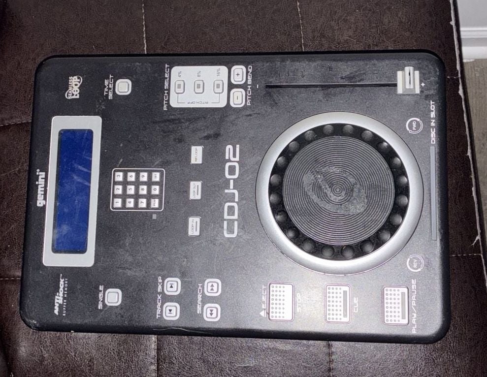 Gemini CDJ-02 Tabletop Professional CD Player DJ Deck 2