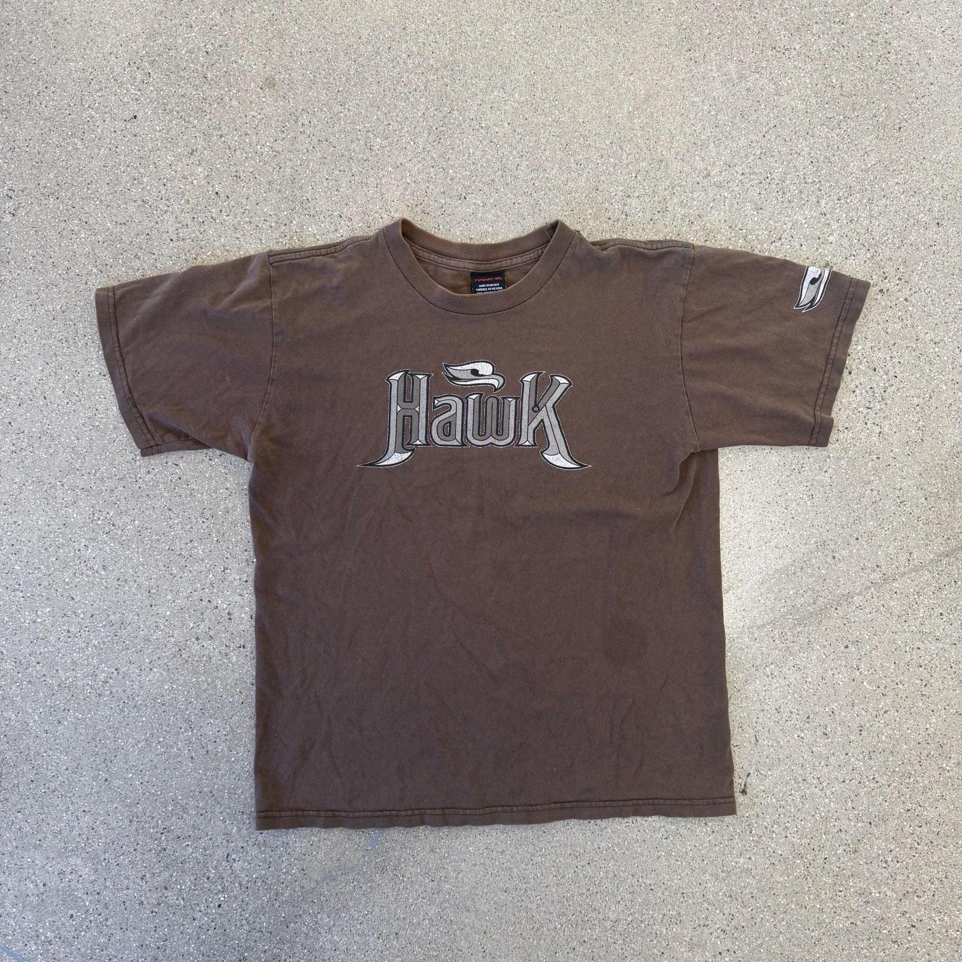 Tony Hawk Graphic T-Shirt Brown Short Sleeve Skater Tee LRG 16/18 2