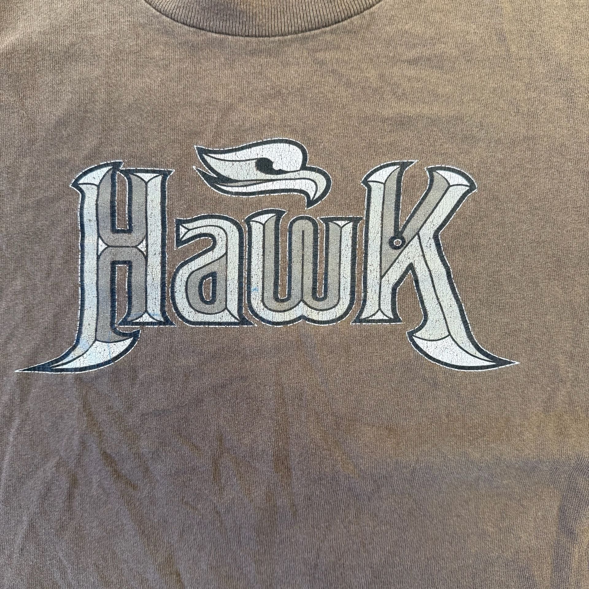 Tony Hawk Graphic T-Shirt Brown Short Sleeve Skater Tee LRG 16/18 3