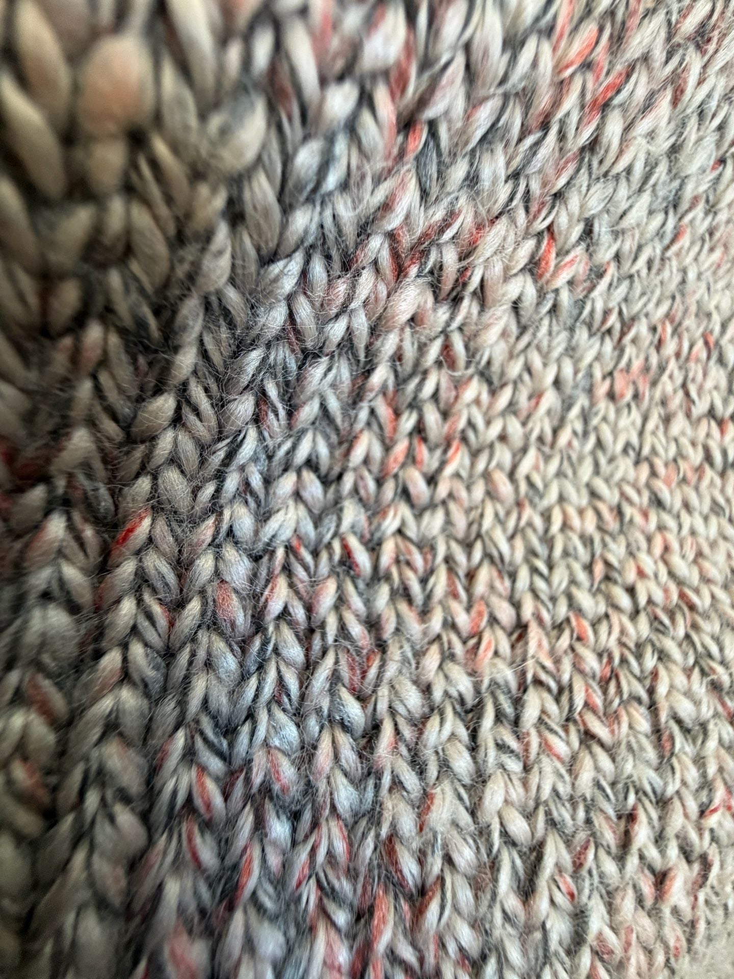Knox Rose Open Front Cardigan Sweater Size M Cable Knit Multi-Color 11