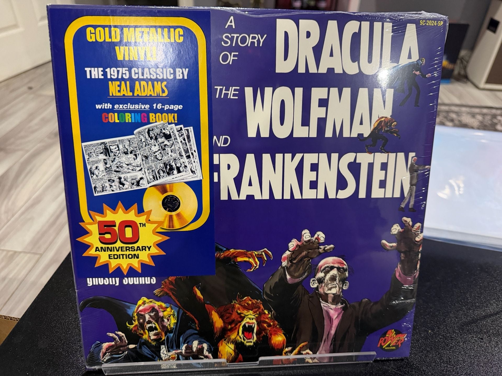 A Story of Dracula The Wolfman and Frankenstein Vinyl LP Neal Adams 1