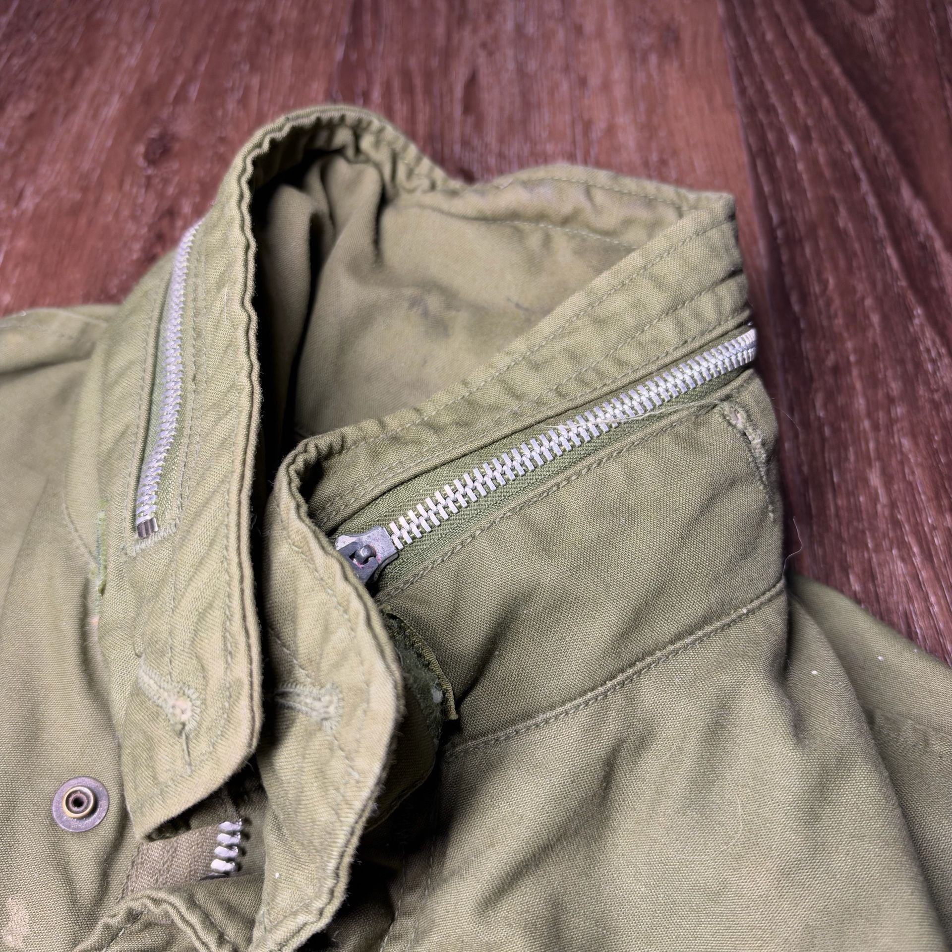 1960s US Military Aluminum Zip M-65 Field Jacket True Vintage Official 7