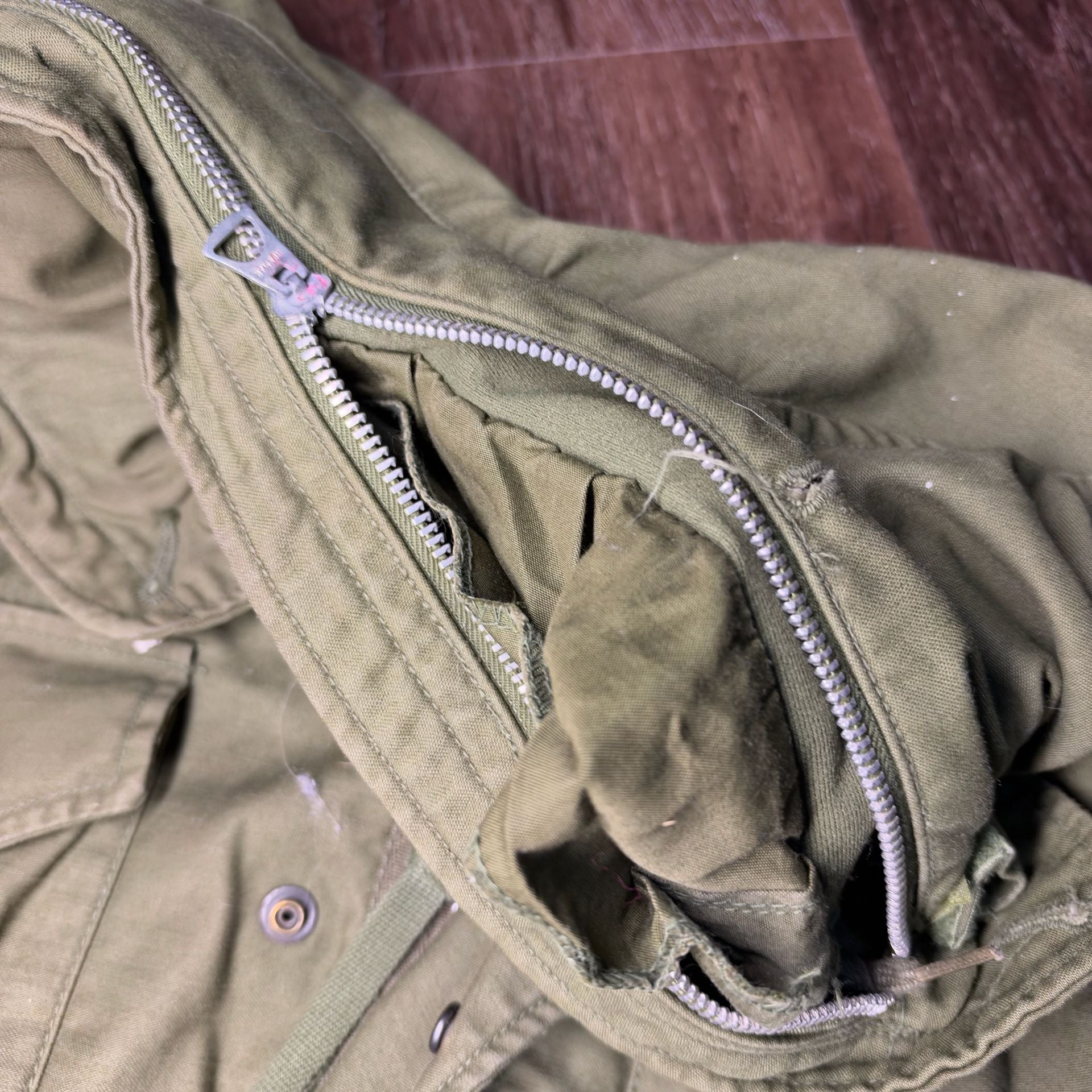 1960s US Military Aluminum Zip M-65 Field Jacket True Vintage Official 8