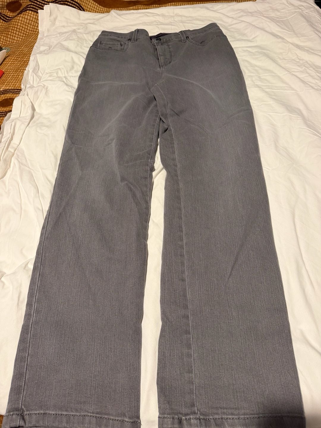 Gloria Vanderbilt Amanda Jeans Size 8 Gray Classic Rise 2