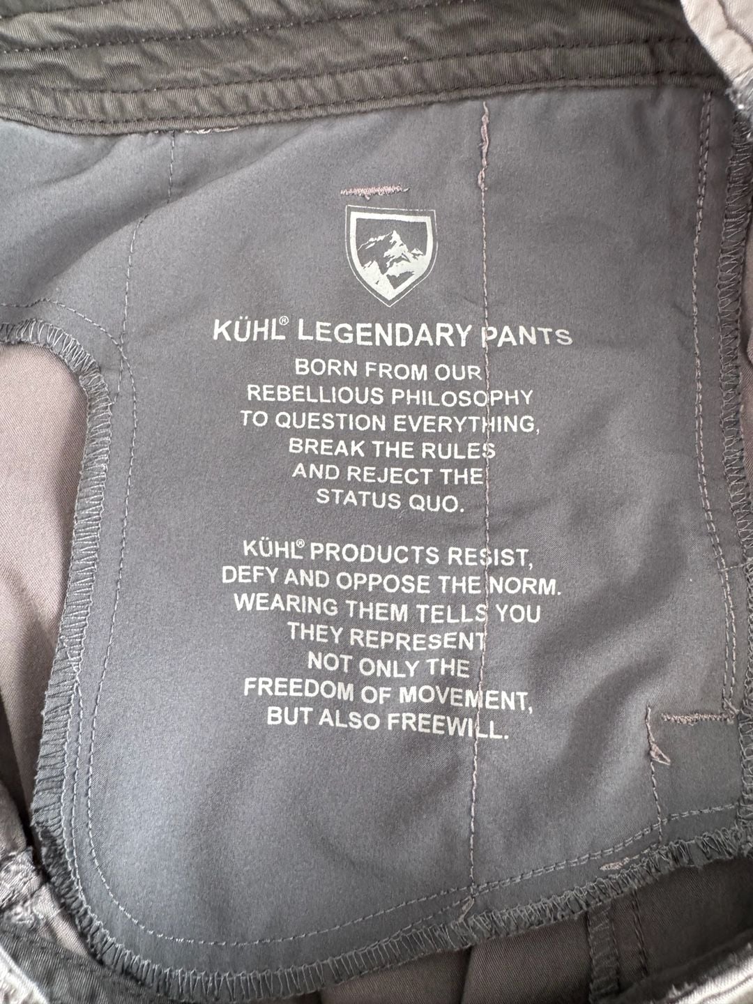 Kuhl Legendary Women’s Hiking Pants Gray Roll Up Size 12 Reg 10