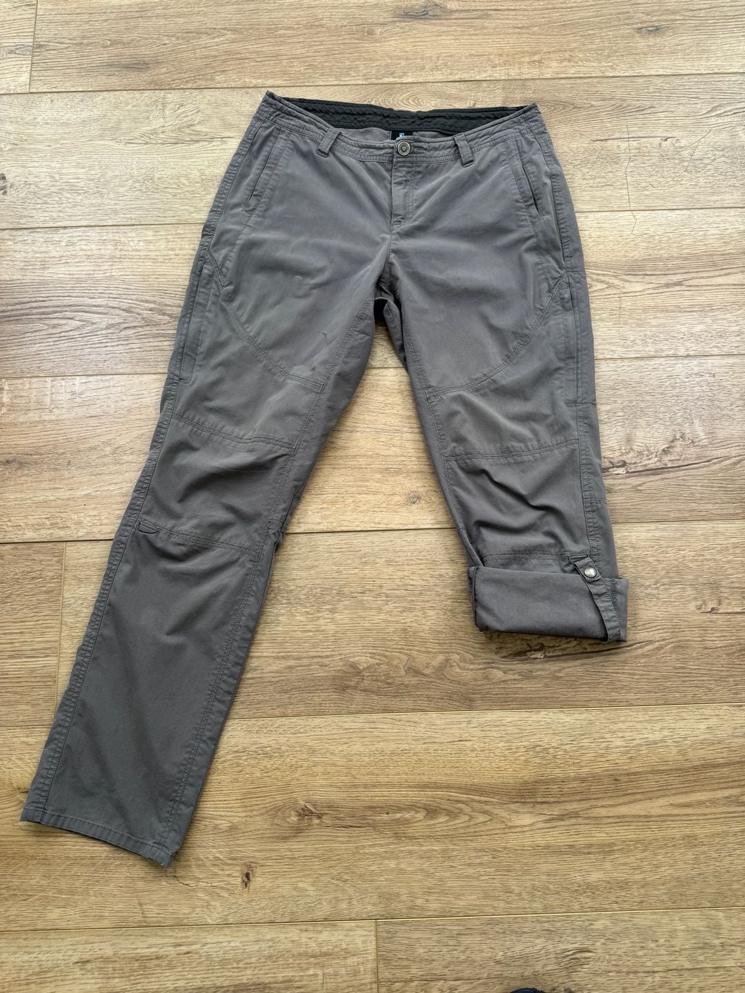 Kuhl Legendary Women’s Hiking Pants Gray Roll Up Size 12 Reg 14