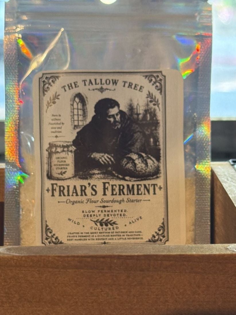 The Tallow Tree Friar's Ferment Organic Flour Sourdough Starter 1
