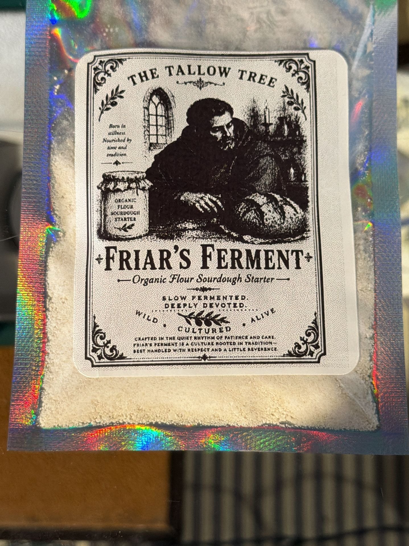 The Tallow Tree Friar's Ferment Organic Flour Sourdough Starter 2