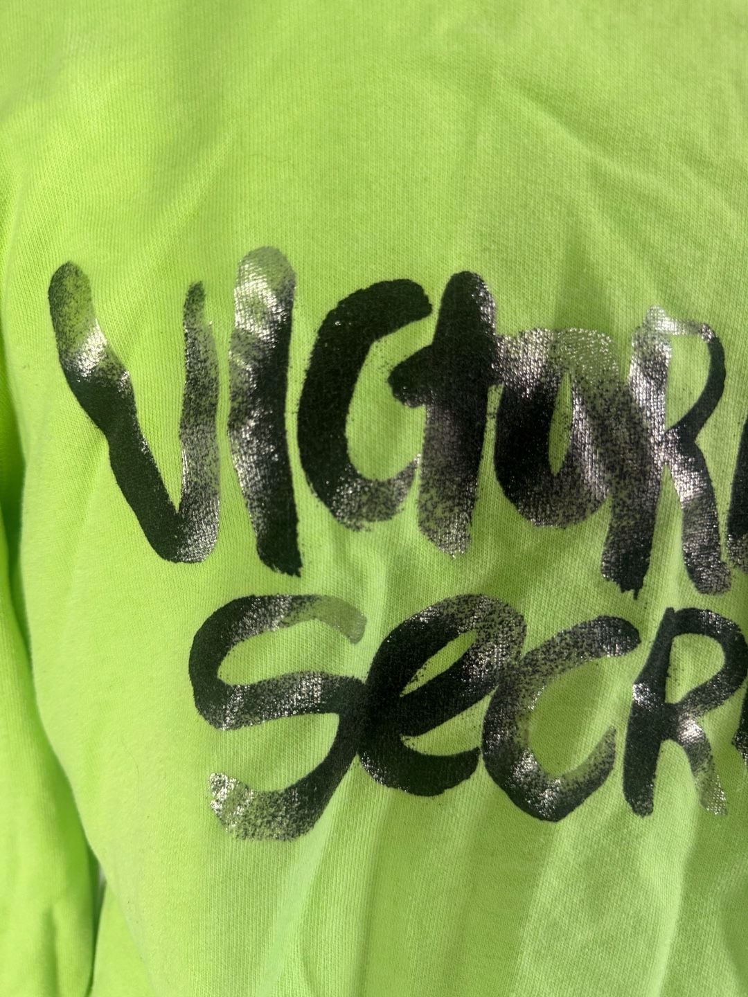 Victoria's Secret Angels Full Zip Hoodie Lime Green 6
