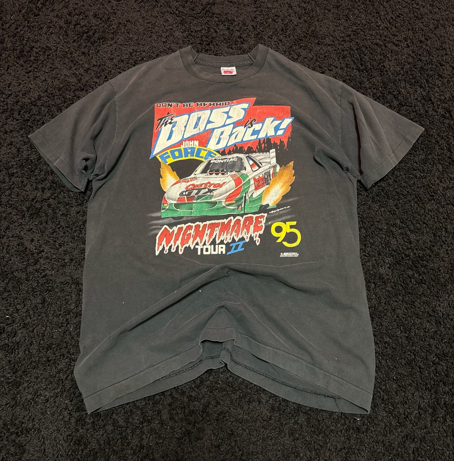 Vintage 1995 John Force Nightmare Tour Graphic T-Shirt
Men’s size XL 🕶️
Measurements are listed 👓
Send offers 📲📲
#Vintage #90s #Racing # Graphictshirts 2