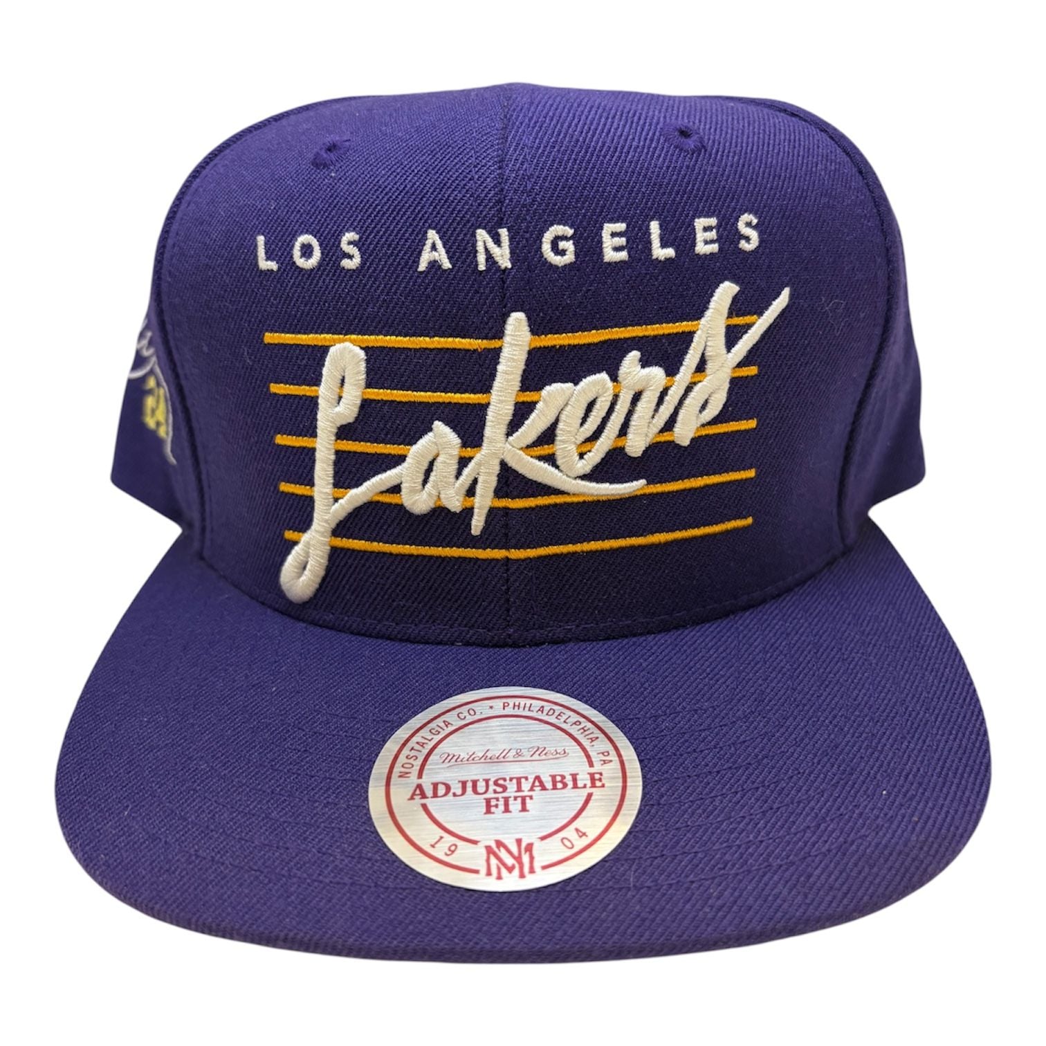Mitchell & Ness Los Angeles Lakers Adjustable Fit Hat Purple 2