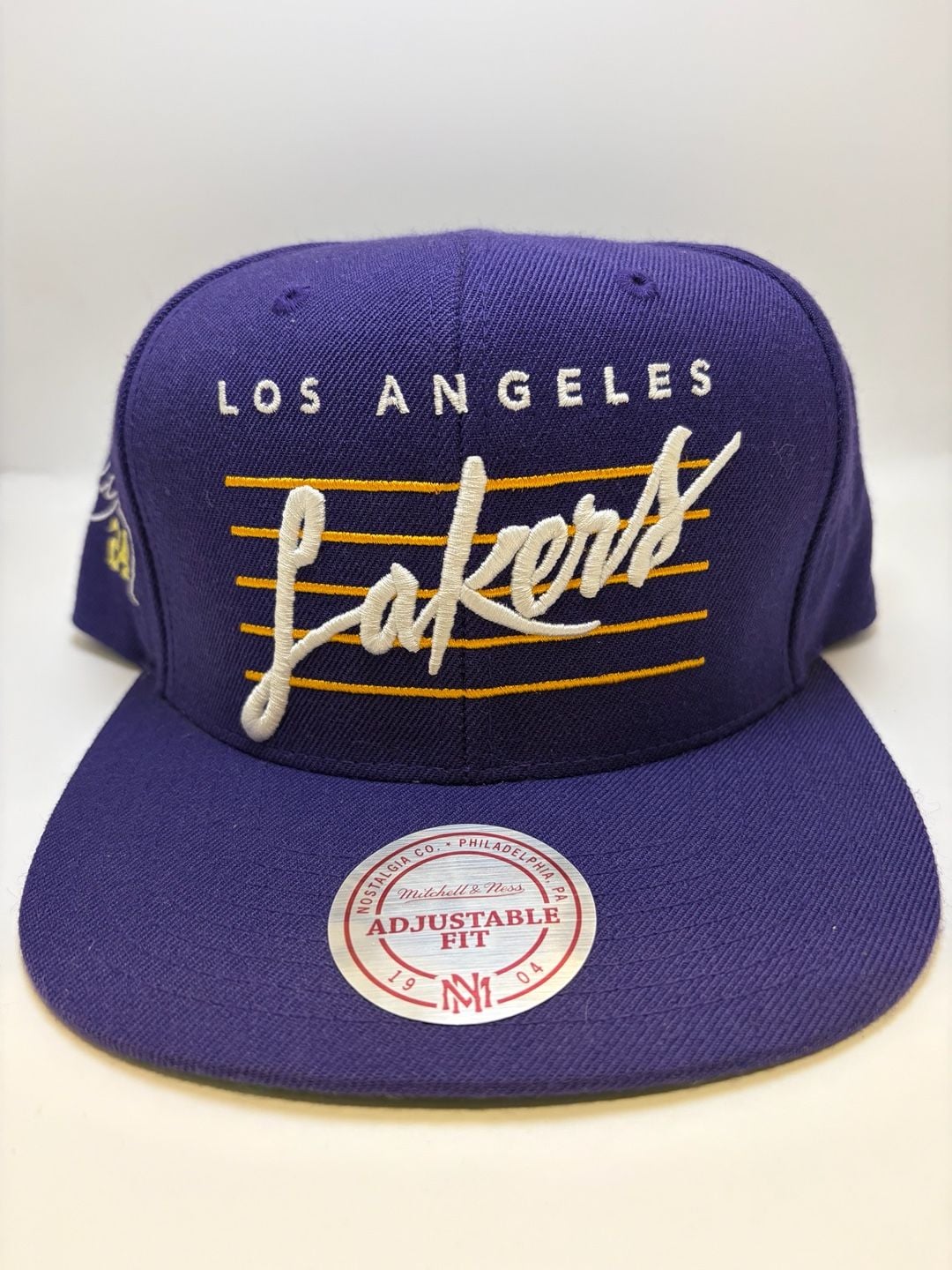 Mitchell & Ness Los Angeles Lakers Adjustable Fit Hat Purple 3