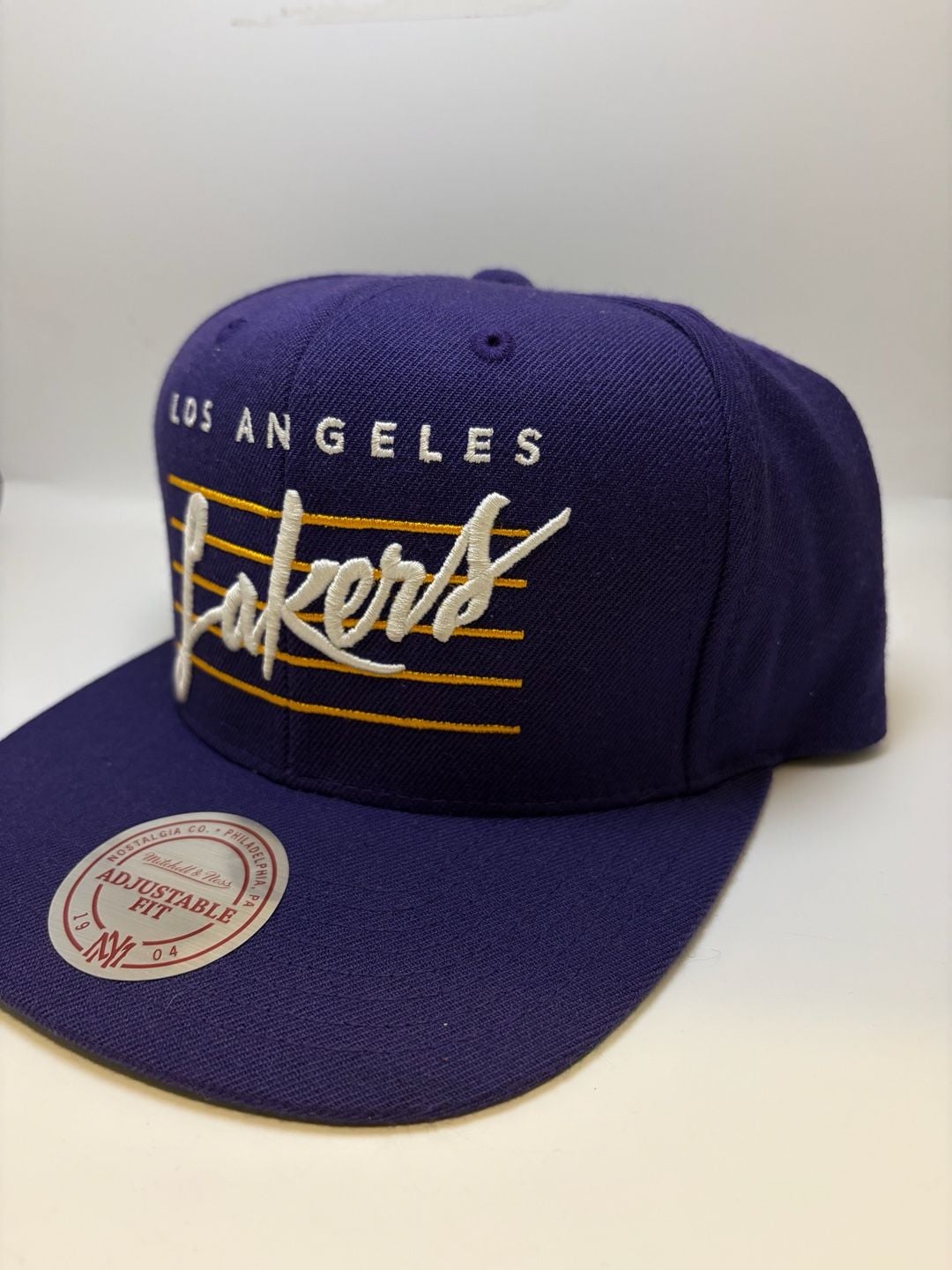 Mitchell & Ness Los Angeles Lakers Adjustable Fit Hat Purple 5