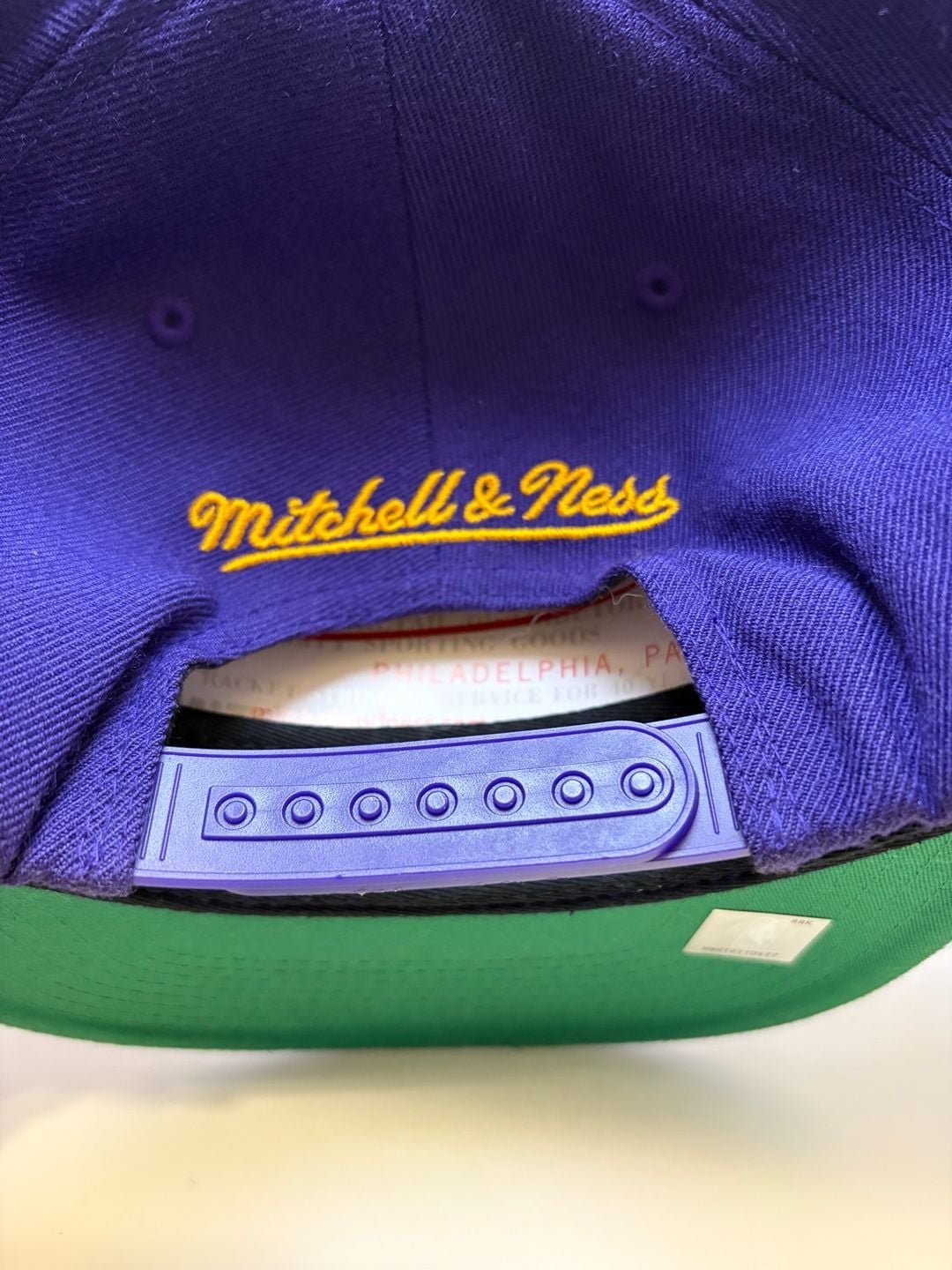 Mitchell & Ness Los Angeles Lakers Adjustable Fit Hat Purple 8