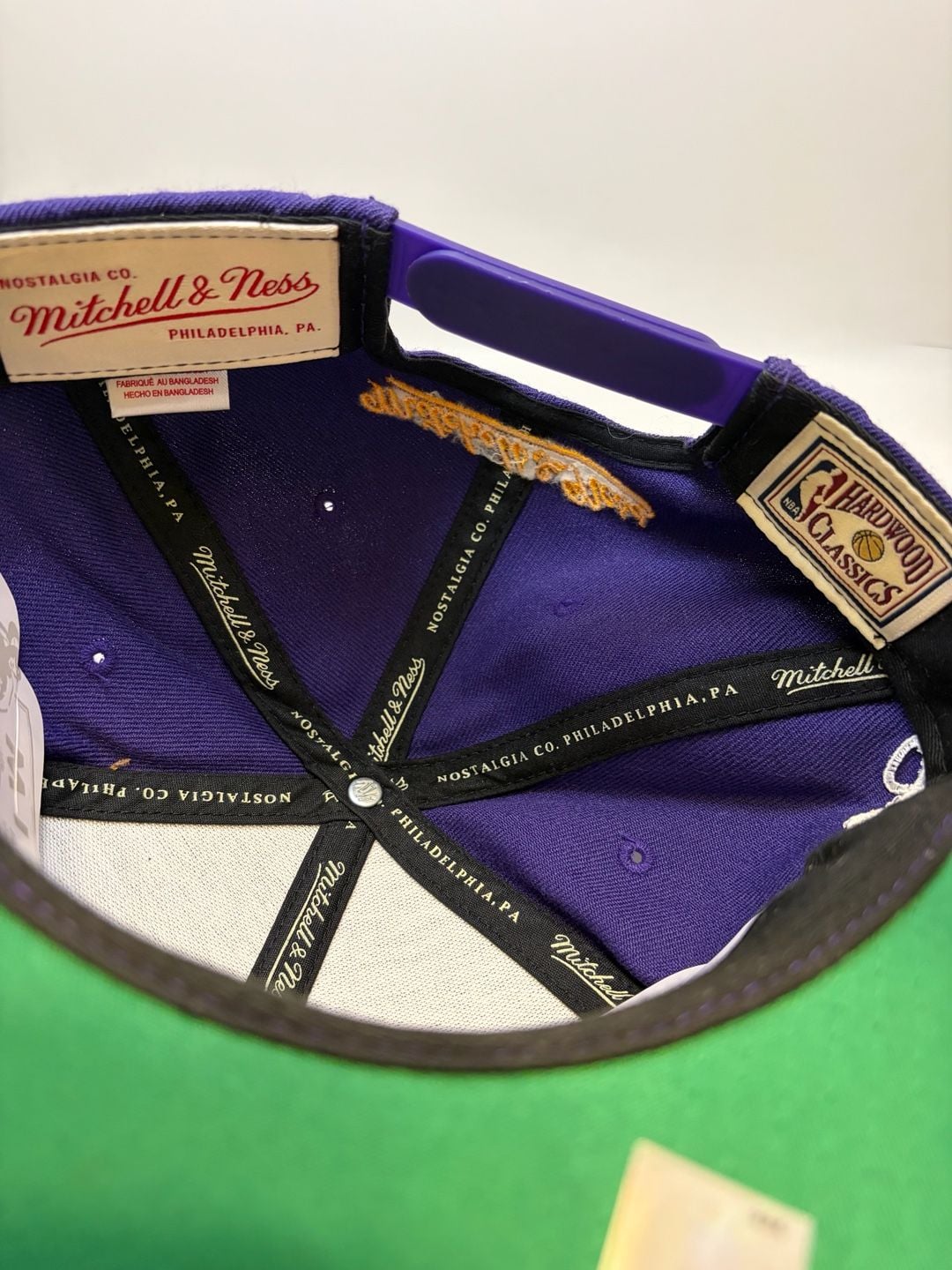 Mitchell & Ness Los Angeles Lakers Adjustable Fit Hat Purple 9