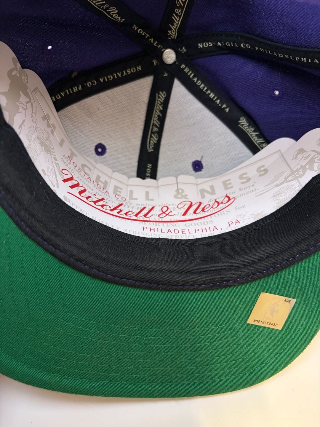 Mitchell & Ness Los Angeles Lakers Adjustable Fit Hat Purple 11