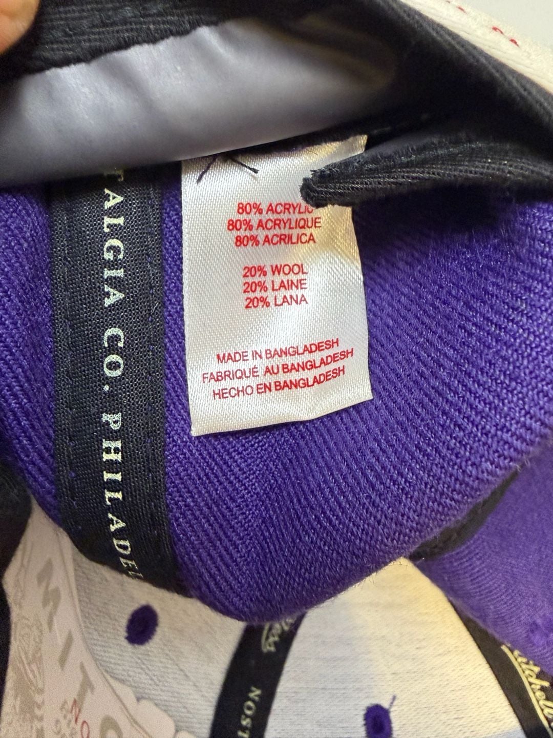 Mitchell & Ness Los Angeles Lakers Adjustable Fit Hat Purple 12