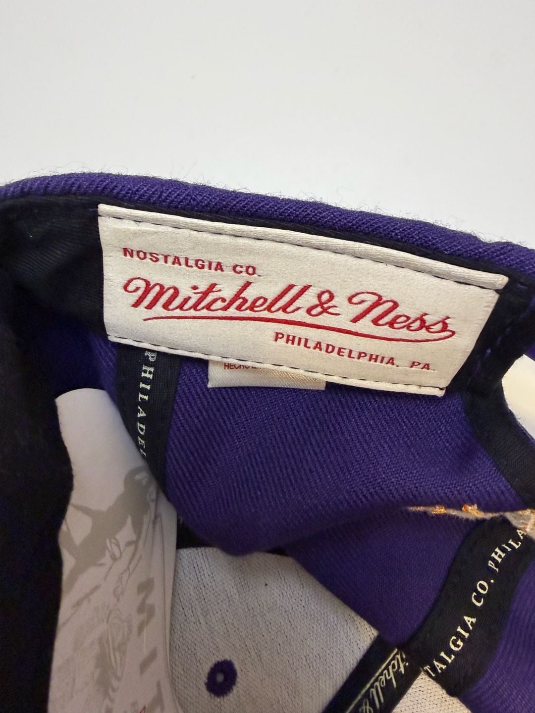 Mitchell & Ness Los Angeles Lakers Adjustable Fit Hat Purple 13