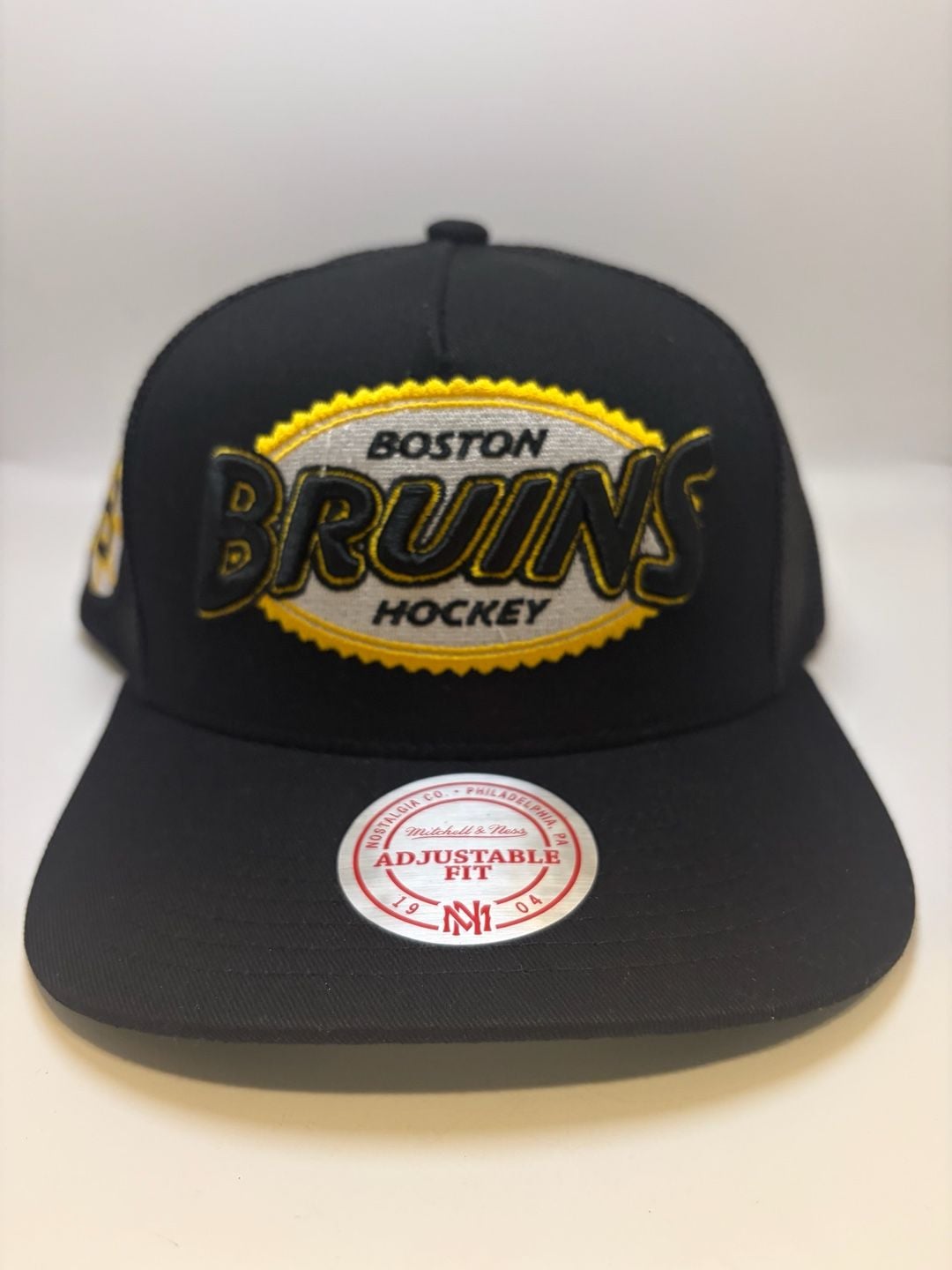 Mitchell & Ness Boston Bruins NHL Snapback Hat Adjustable 3