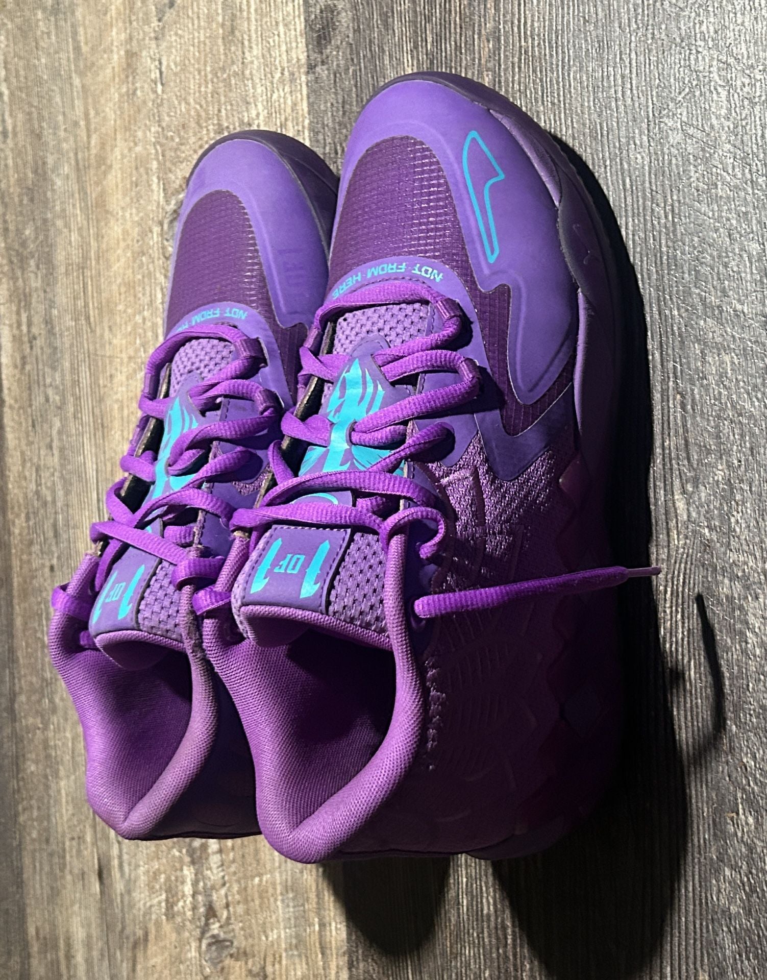 Puma MB.01 Size 10.5 Purple Electric Blue Not From Here Sneakers 3