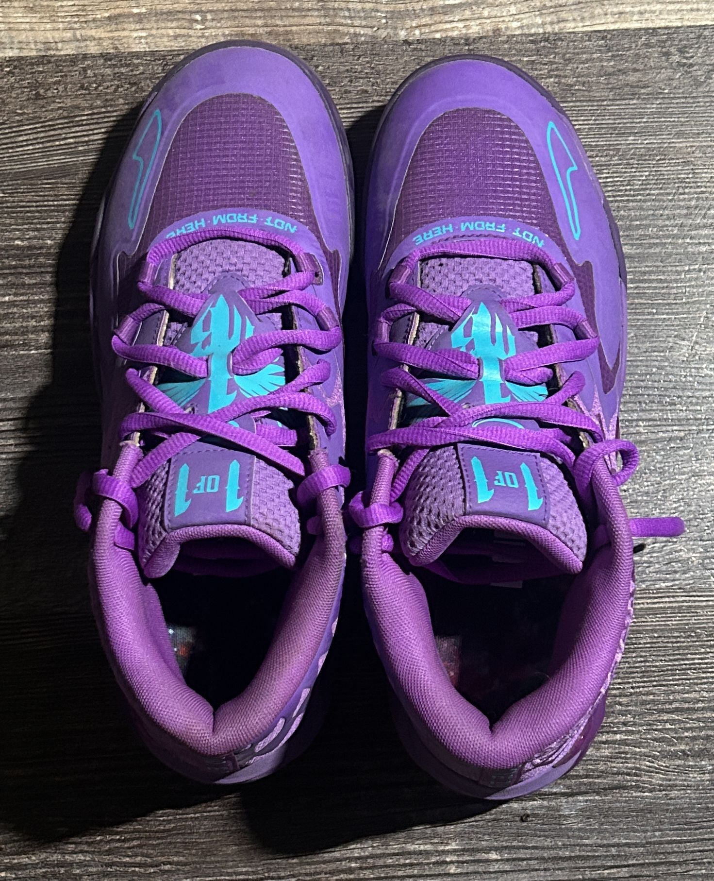 Puma MB.01 Size 10.5 Purple Electric Blue Not From Here Sneakers 2